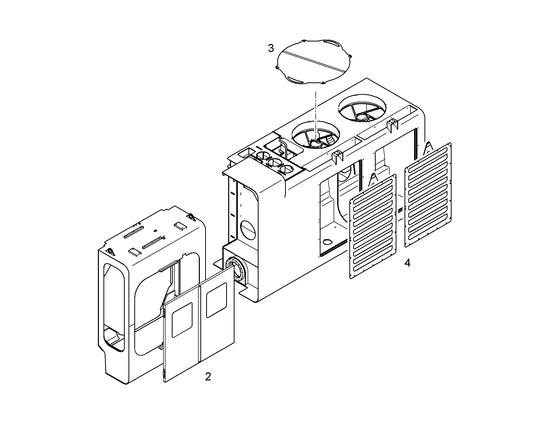 DOORS BOX RIGHT 10050679 LIEBHERR
