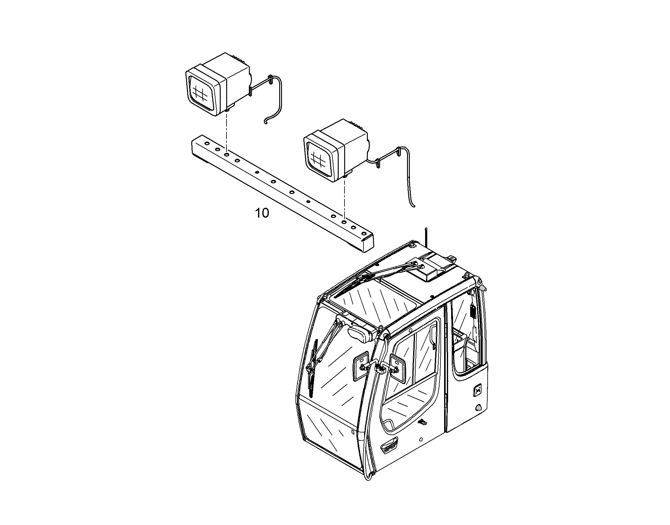 ПРОЖЕКТОР ДОПОЛНИТЕЛЬНЫЙ XENON 10057526 LIEBHERR