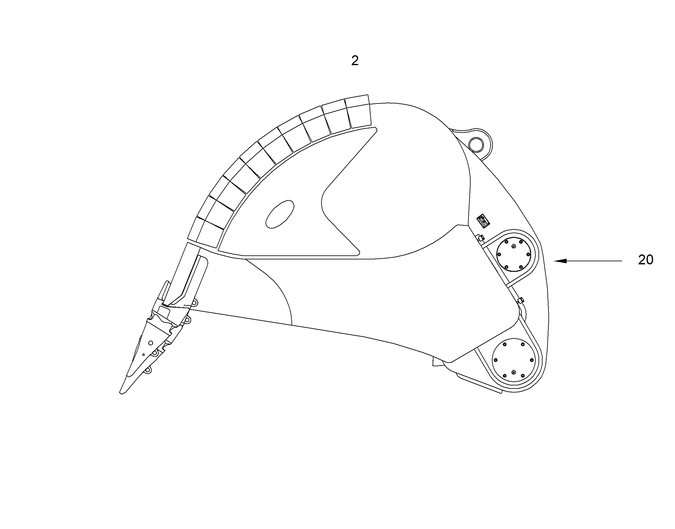 ЛОПАТА ОБРАТНАЯ HDV 10052403 LIEBHERR