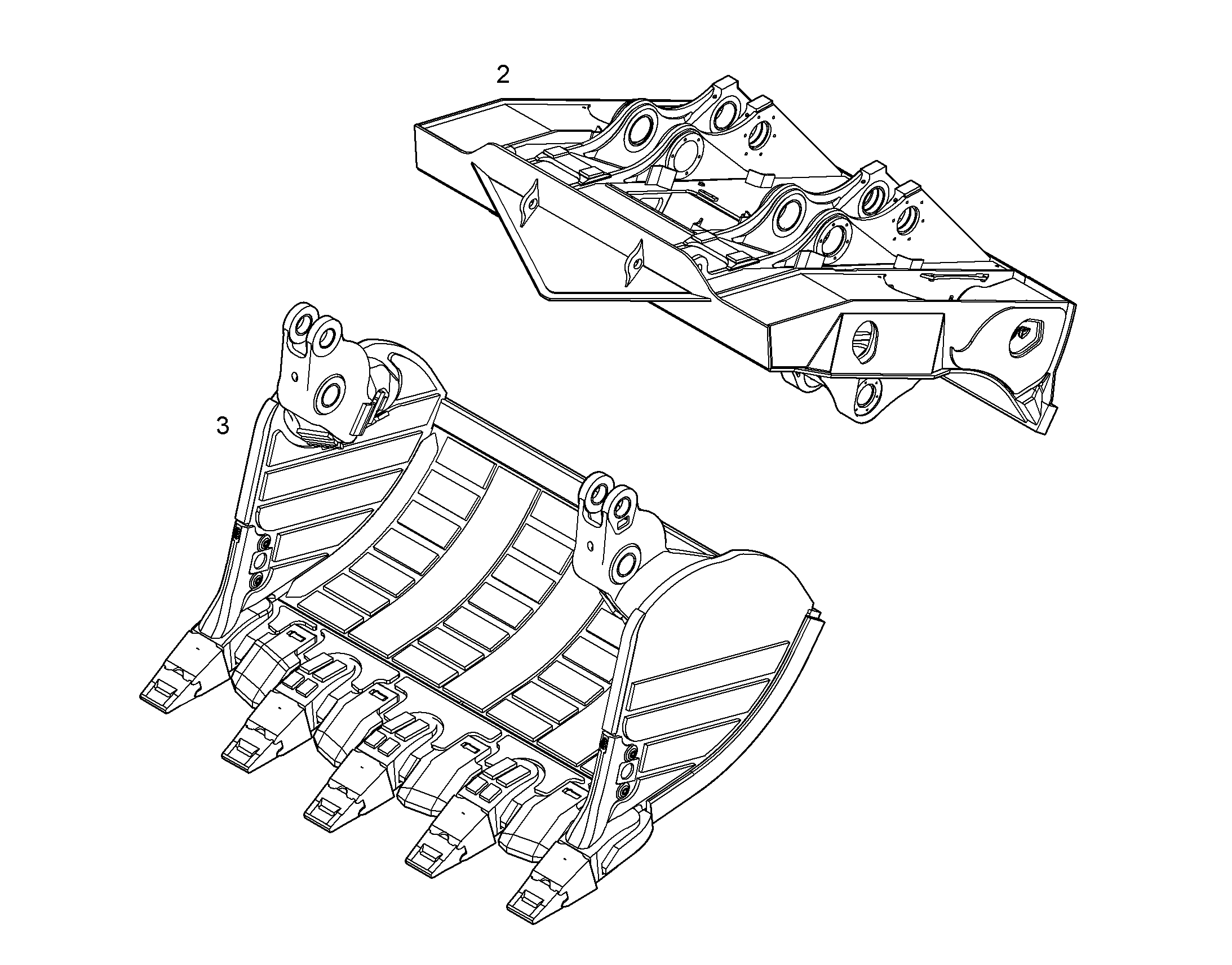 КОВШ, ЗАДНЯЯ СТОРОНА 10055632 LIEBHERR