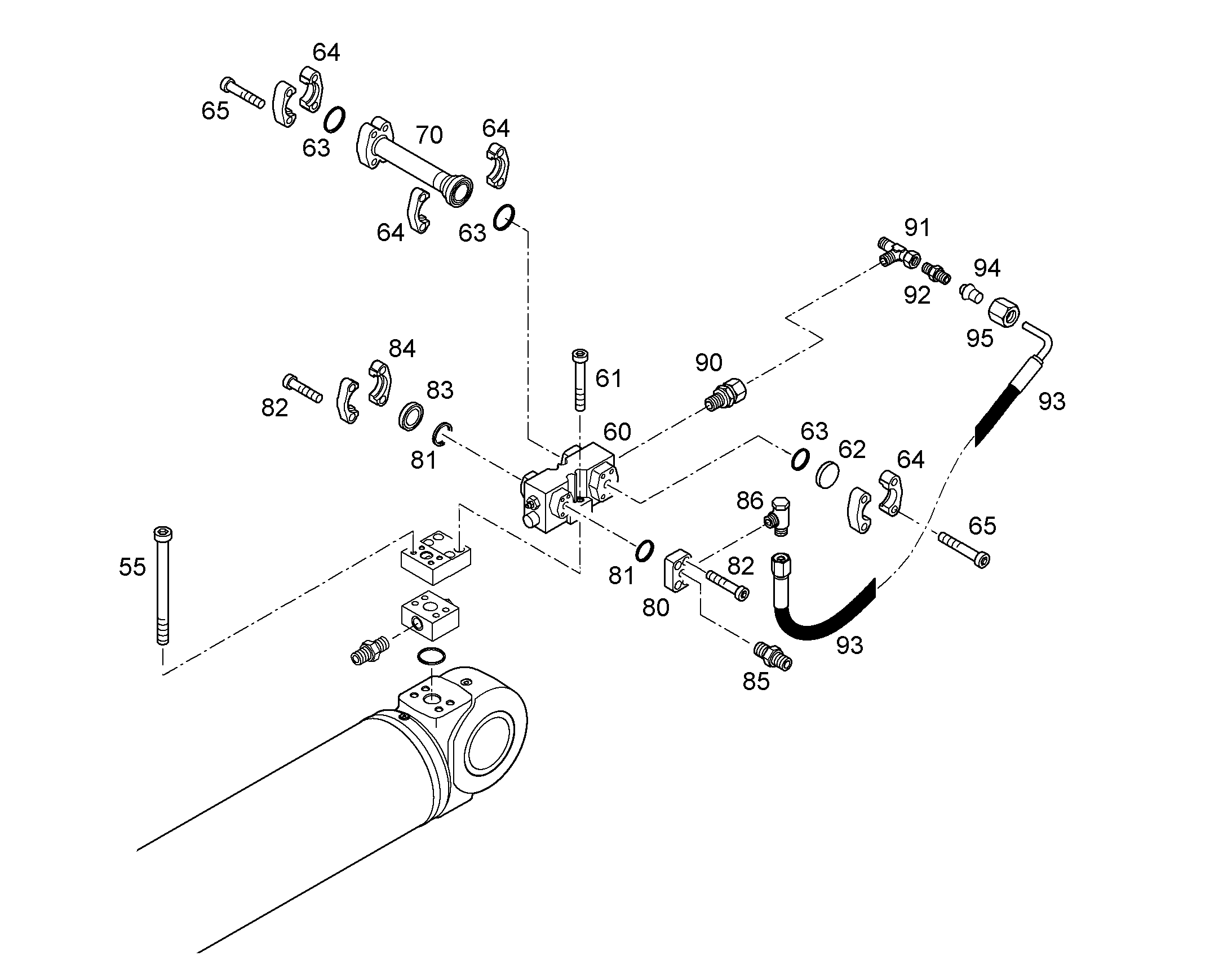 ШЛАНГ МАСЛЯНЫЙ 5X320 5616101 LIEBHERR