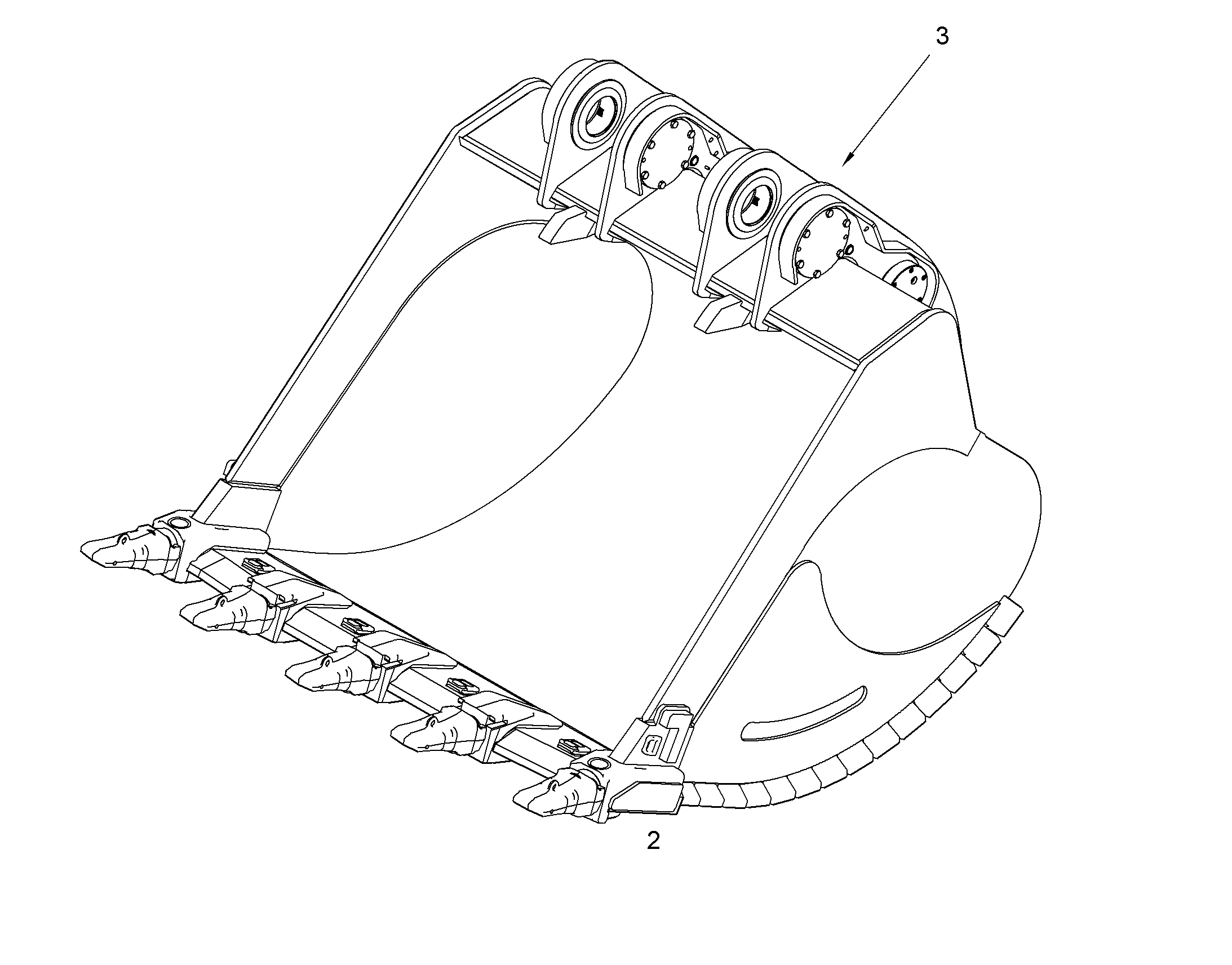 ЛОПАТА ОБРАТНАЯ 10052341 LIEBHERR