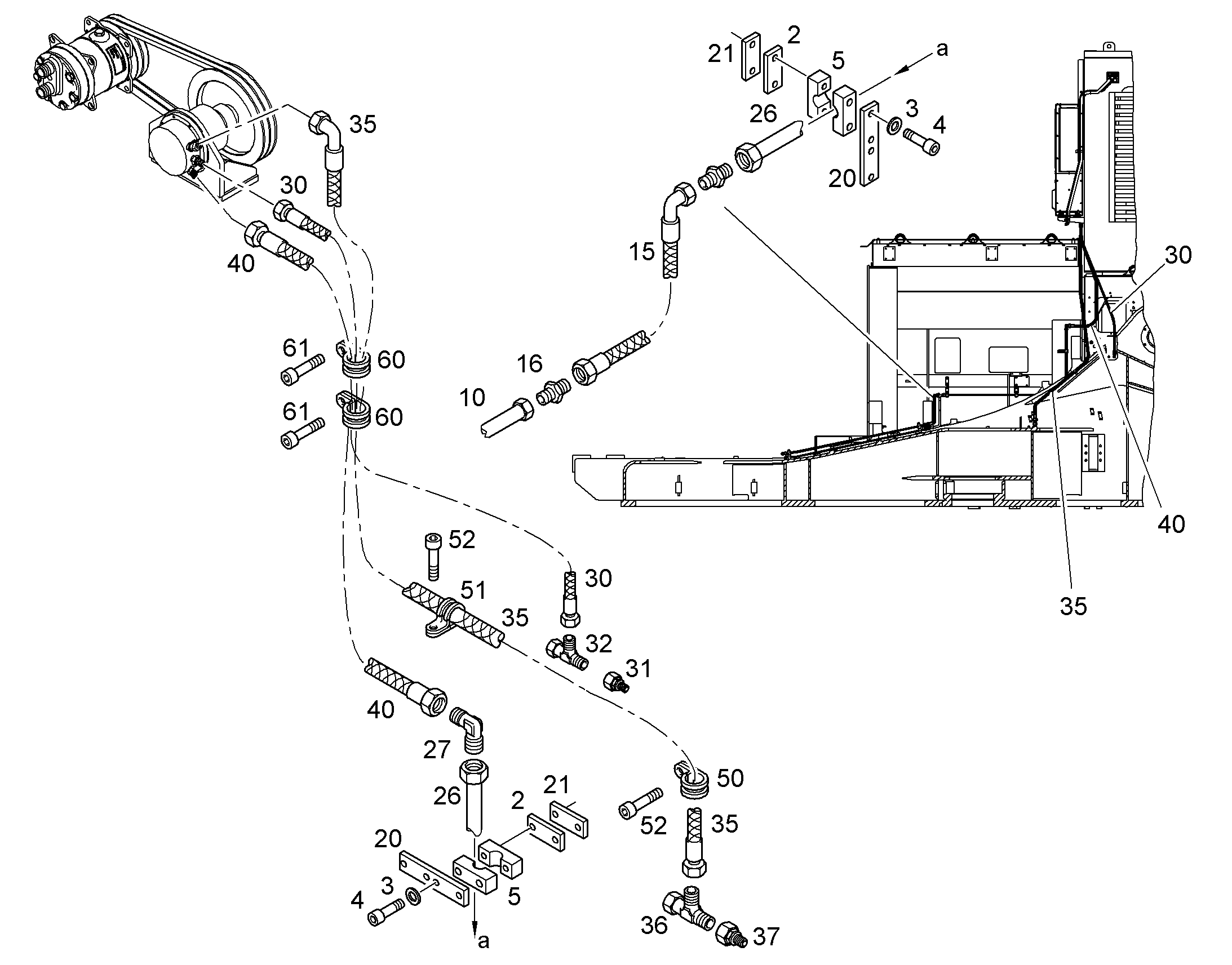 ТРУБА НАПОРНАЯ В СБОРЕ 10055962 LIEBHERR