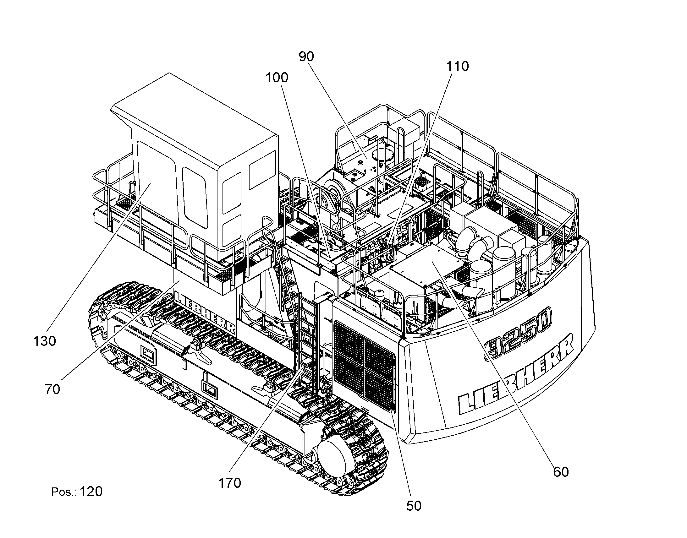 ЭЛЕКТР. УСТ.ПРОВОДКА+КРЫШКА 10057934 LIEBHERR