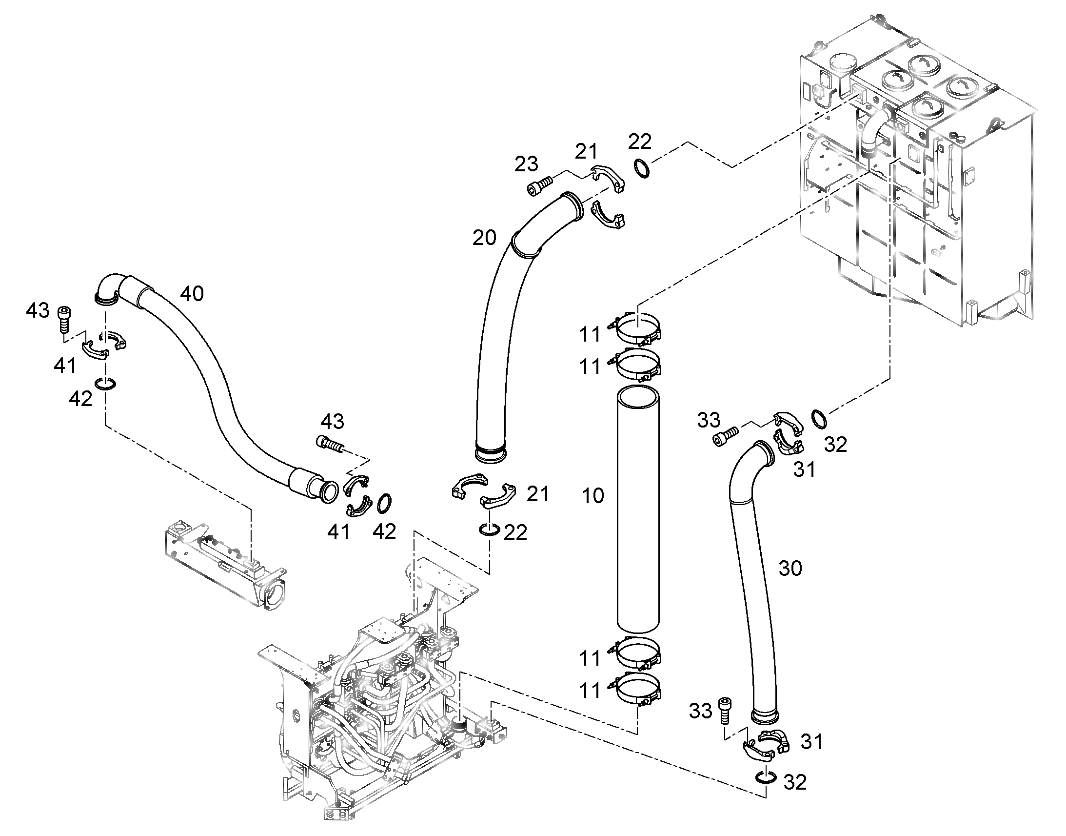 ШЛАНГ 60X1900 10222396 LIEBHERR