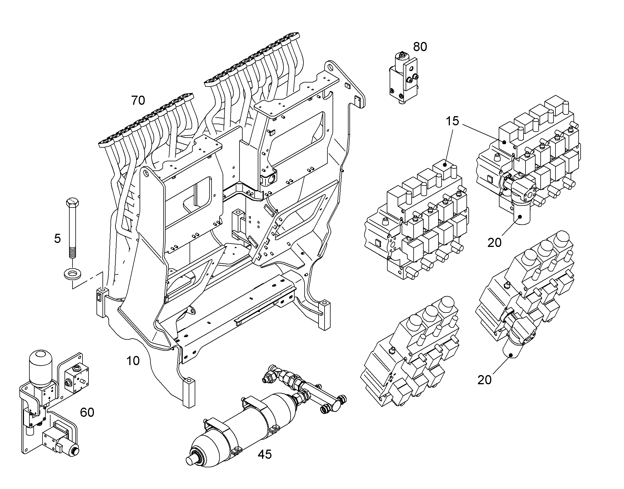 ЛИНИЯ НАПОРНАЯ 10056620 LIEBHERR