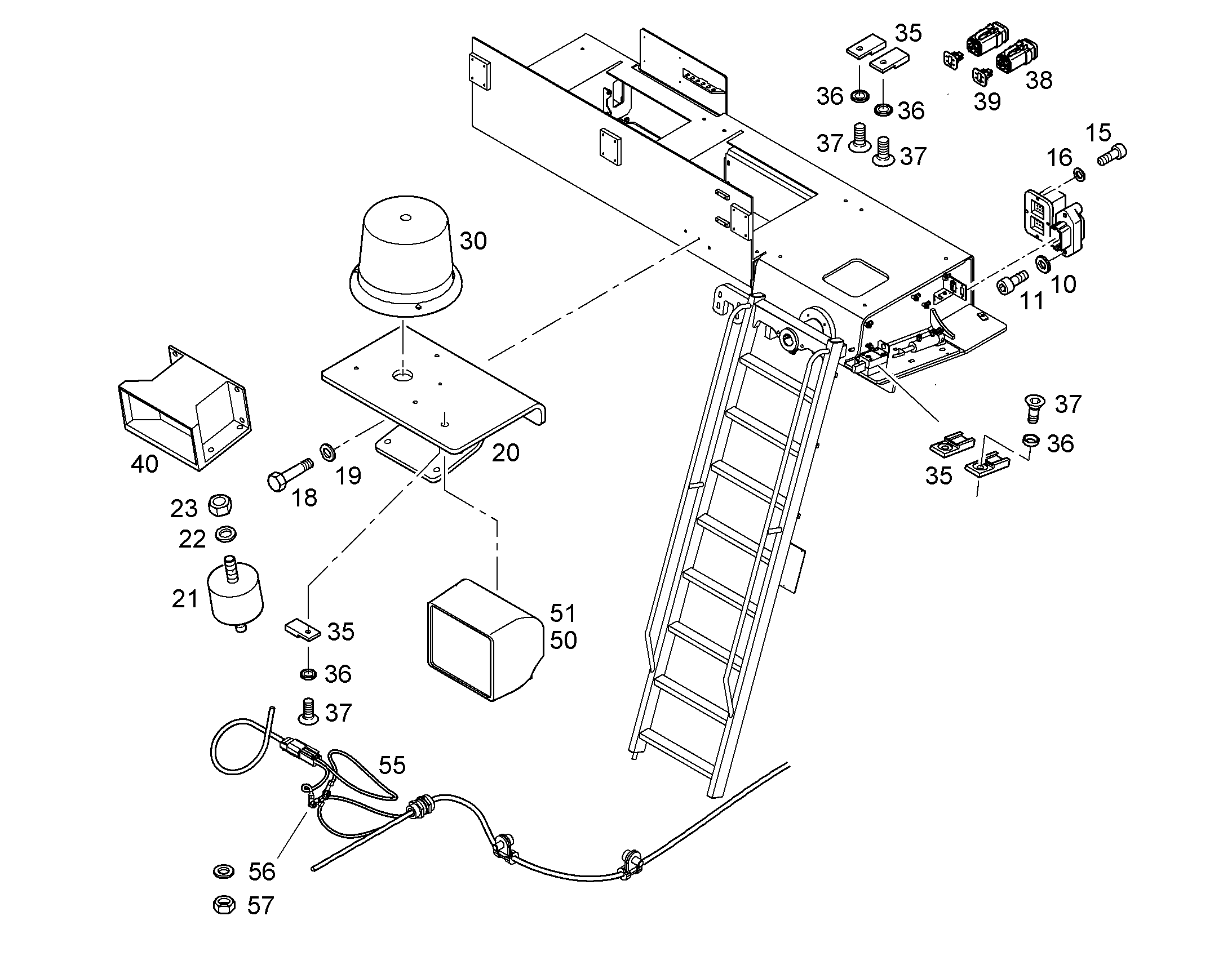 КОМПЛЕКТ КАБЕЛЕЙ 10057954 LIEBHERR
