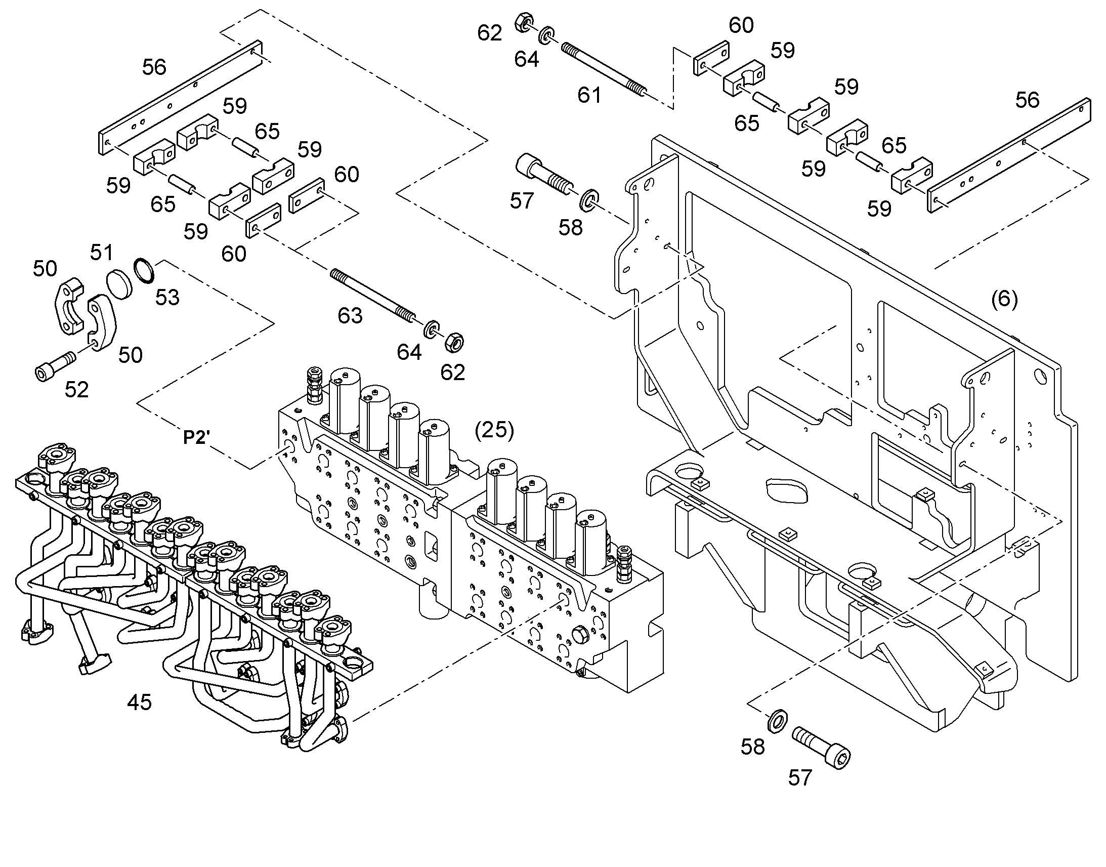 ПРОВОДКА МОНТАЖ AHS 9896910 LIEBHERR