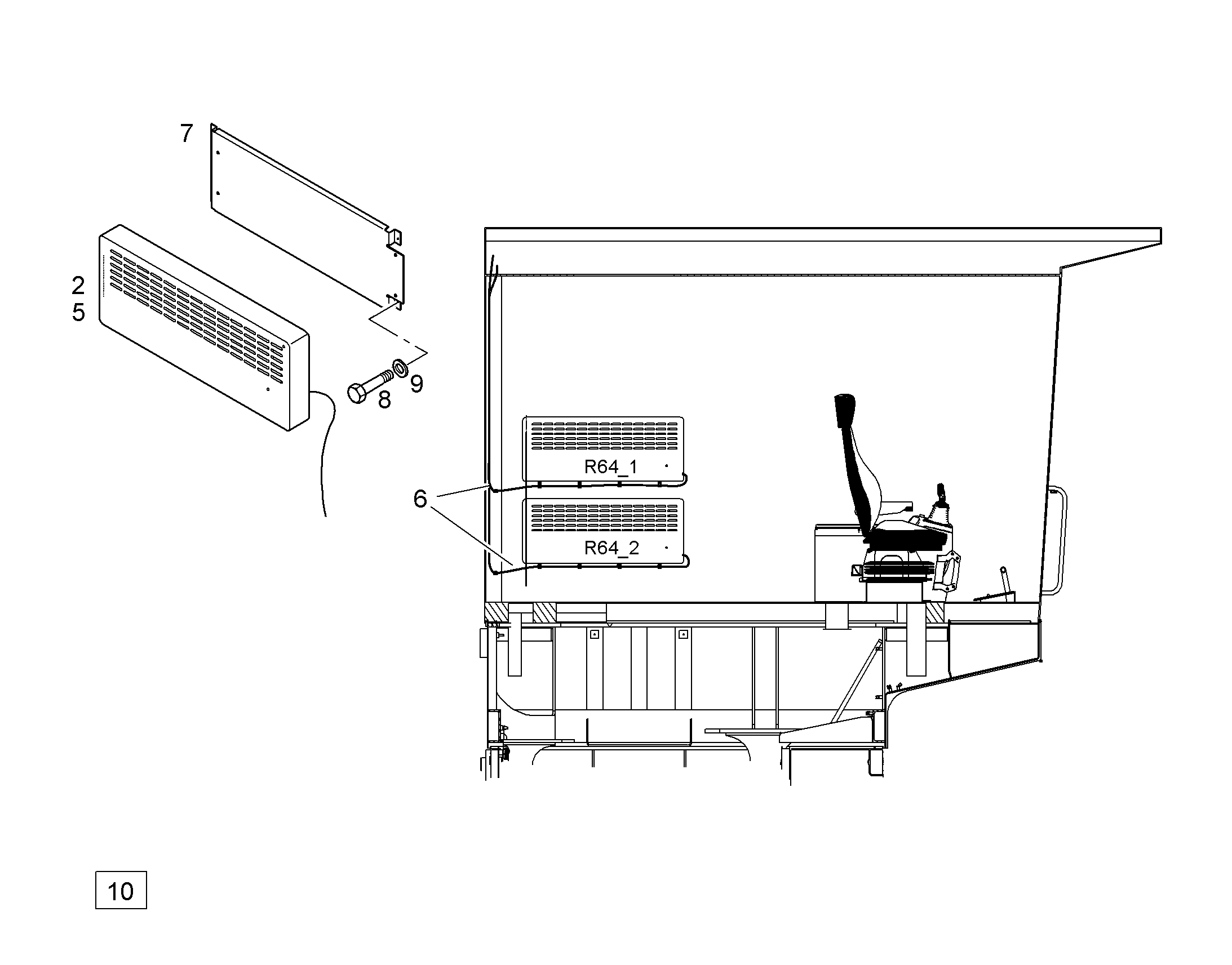 ПОСТАВЛЯЕМЫЙ КОМПЛЕКТ 10287254 LIEBHERR
