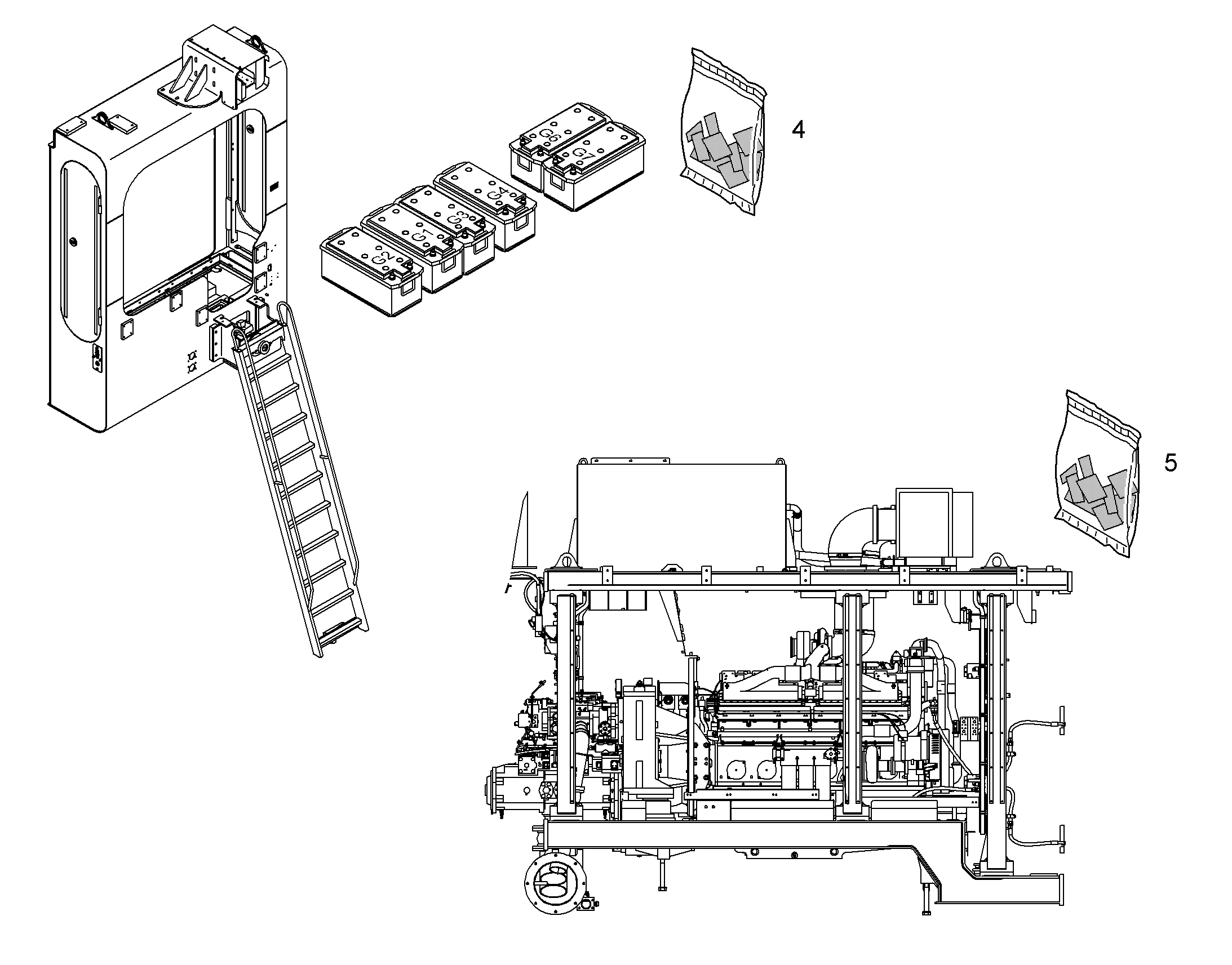 ЭТИКЕТКА РАЗМЕЩЕНИЯ БАТАРЕИ 10072727 LIEBHERR