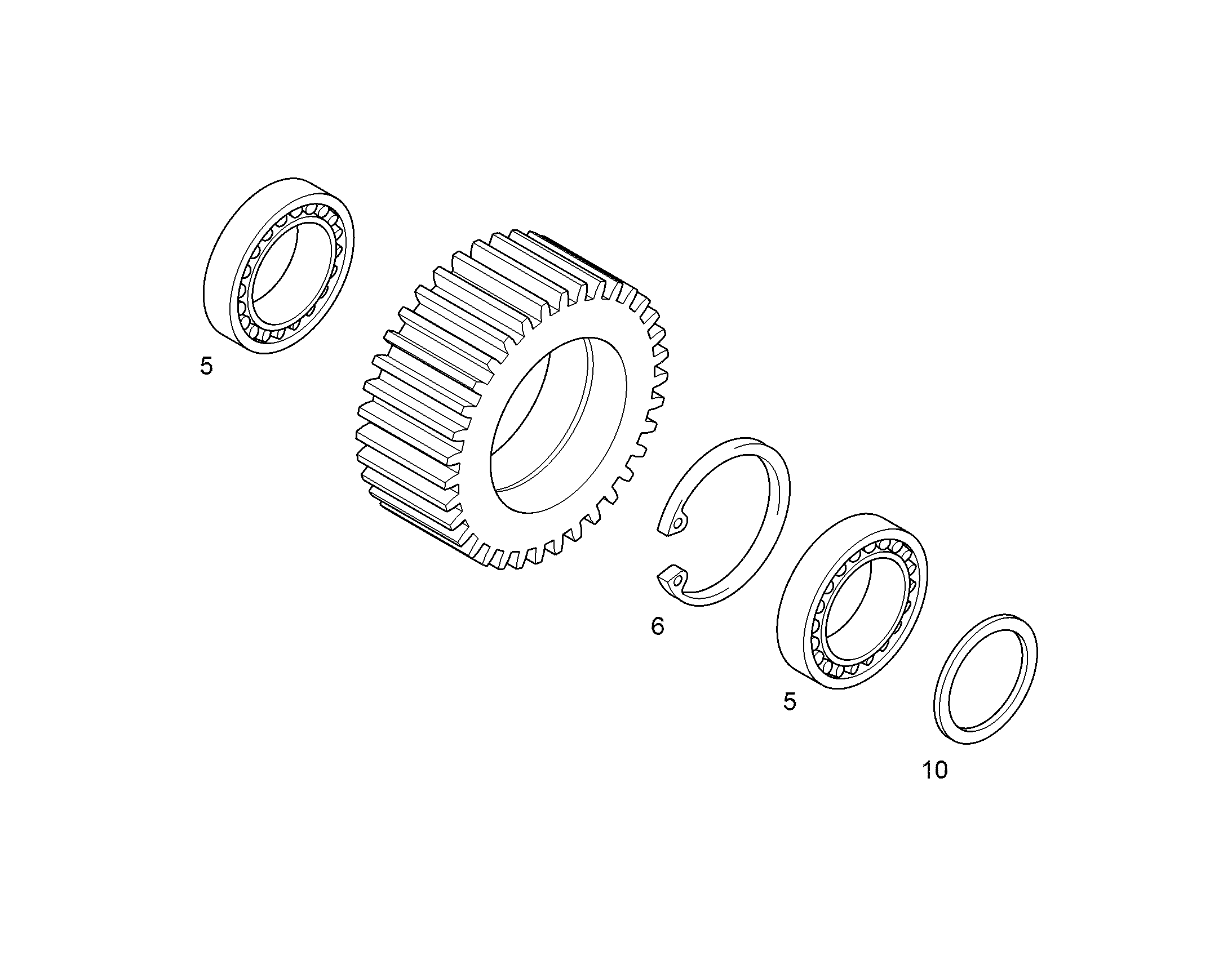 СТОПОРНОЕ КОЛЬЦО DIN 472 90 10171632 LIEBHERR