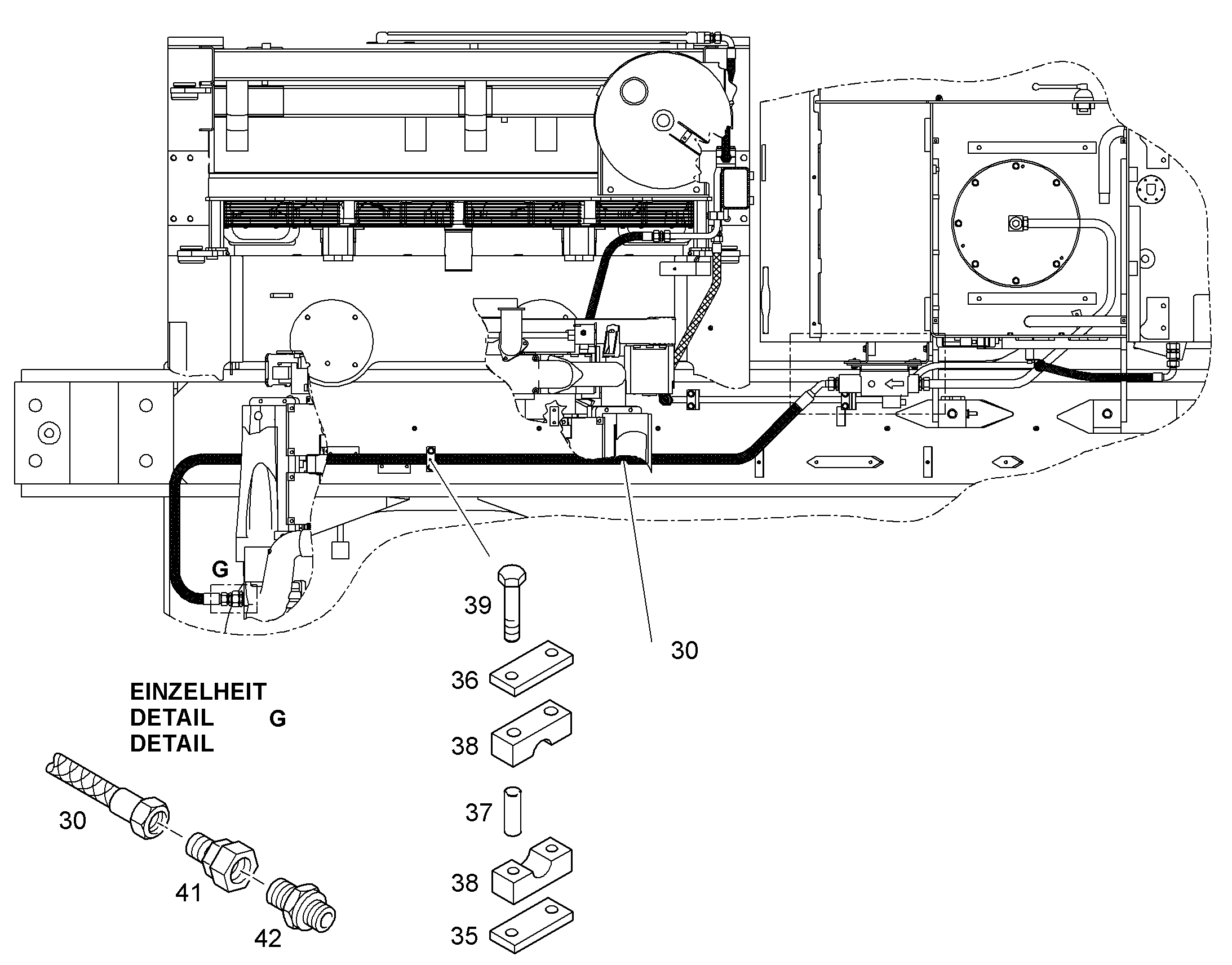 ШЛАНГ ТОПЛИВНЫЙ 25X3000 10045526 LIEBHERR