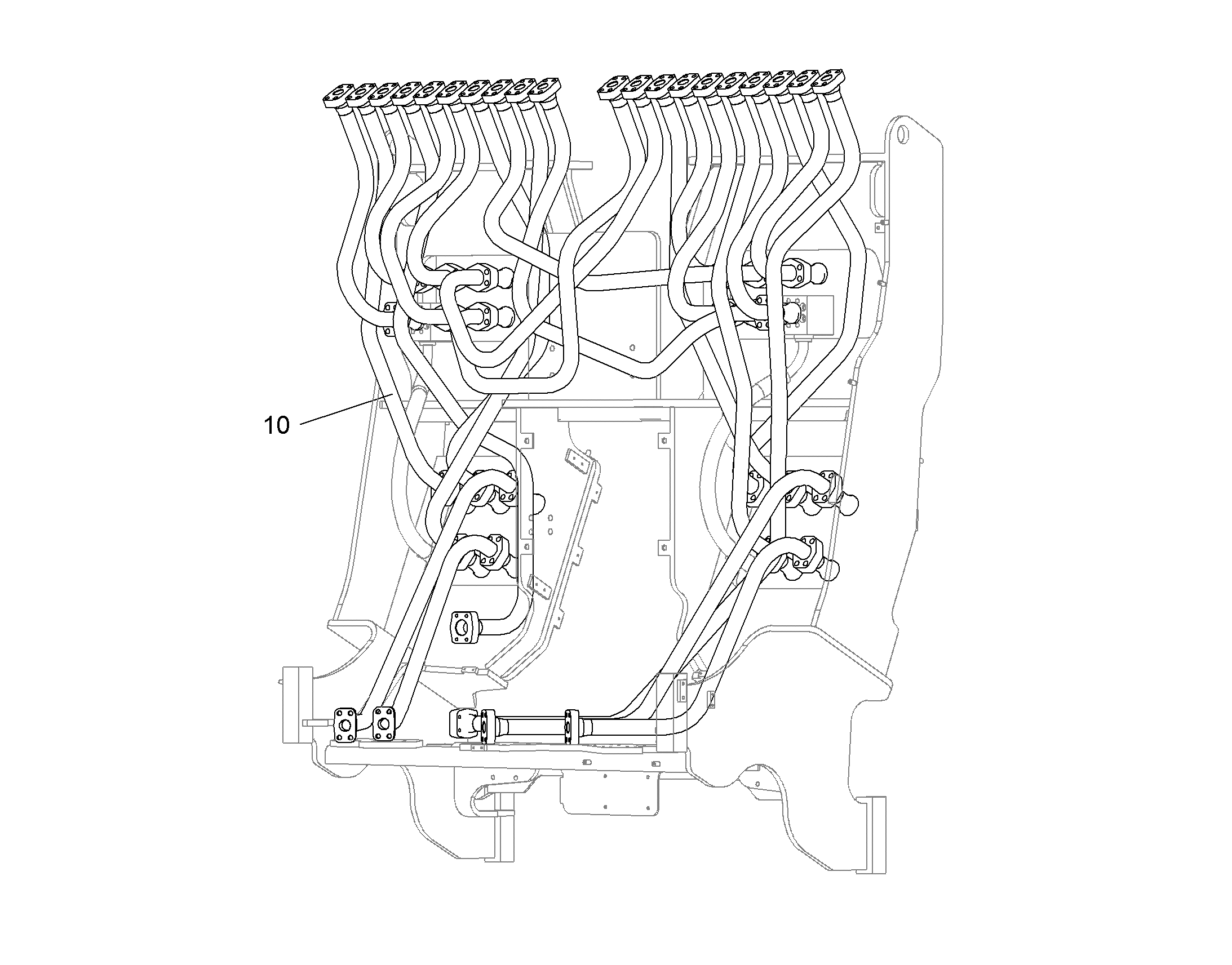 ЛИНИЯ НАПОРНАЯ 9005615 LIEBHERR