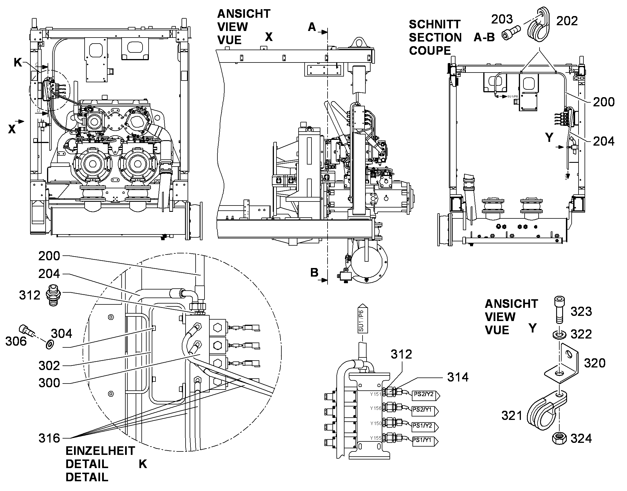 ШЛАНГ 12X2000 10000173 LIEBHERR