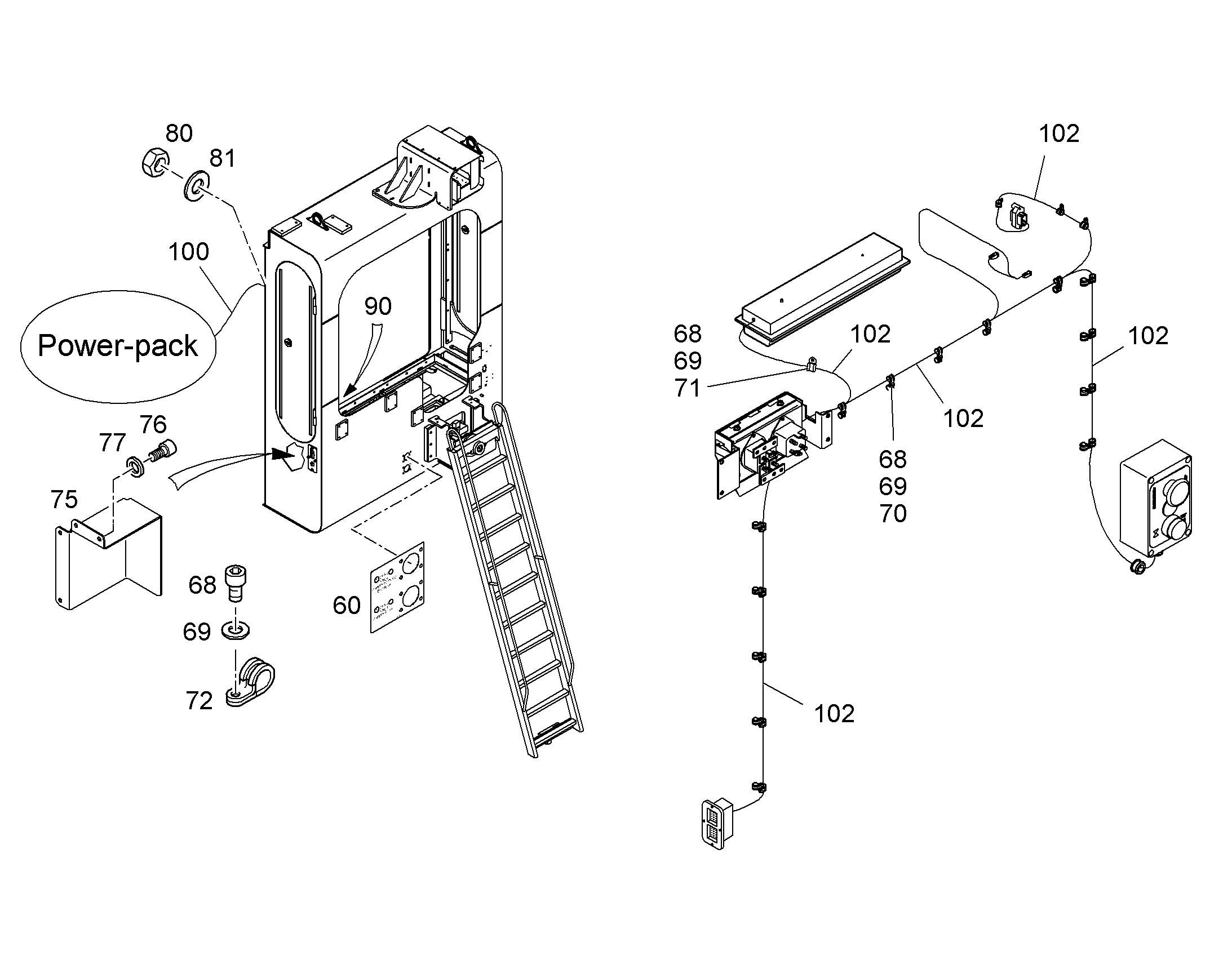 КОМПЛЕКТ КАБЕЛЕЙ 10289165 LIEBHERR