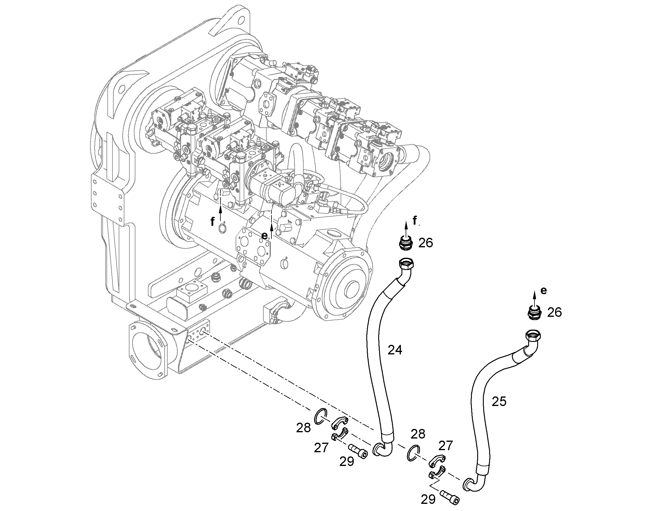 ШЛАНГ 40X1070 10300246 LIEBHERR