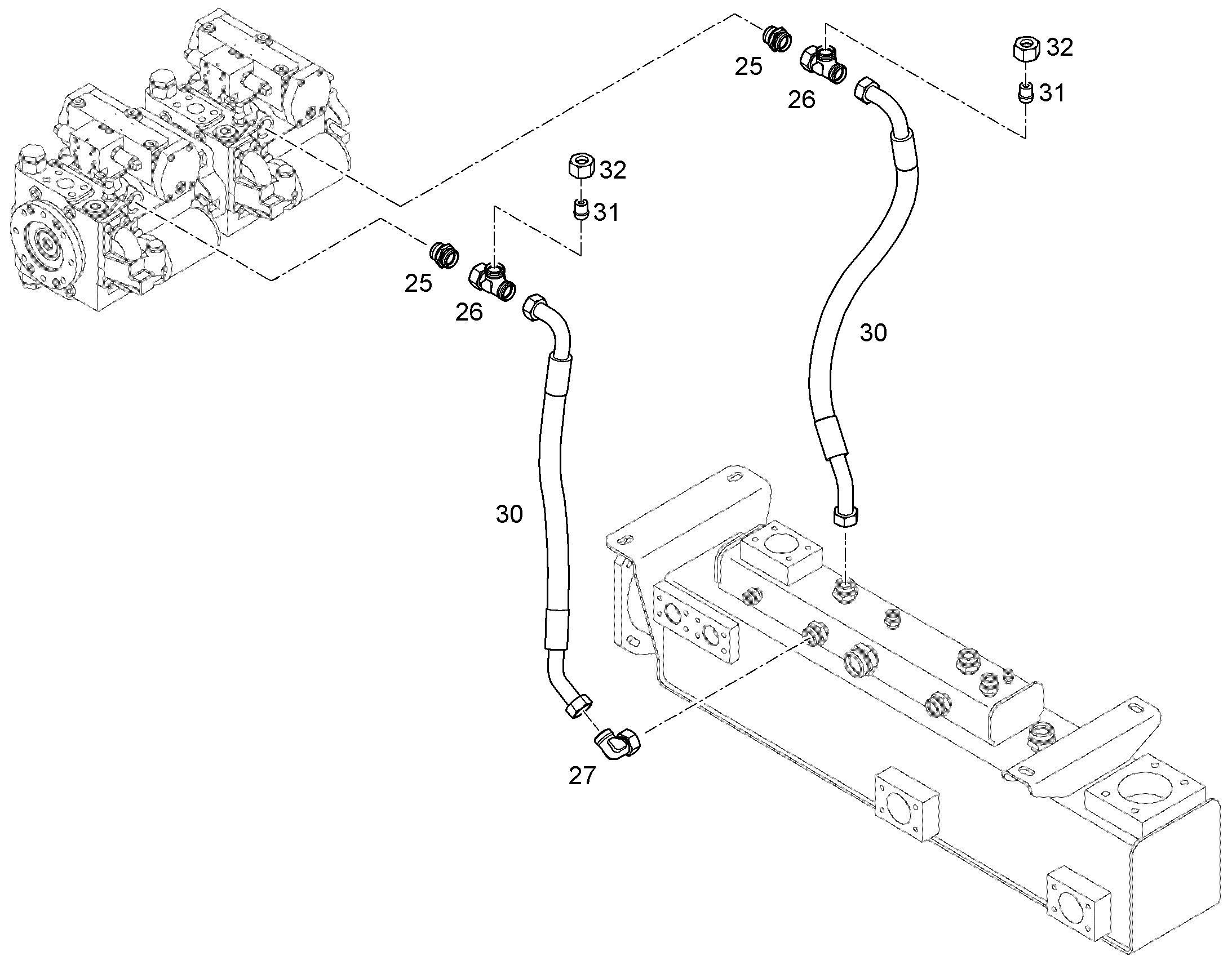 ШЛАНГ 25X1200 10217663 LIEBHERR