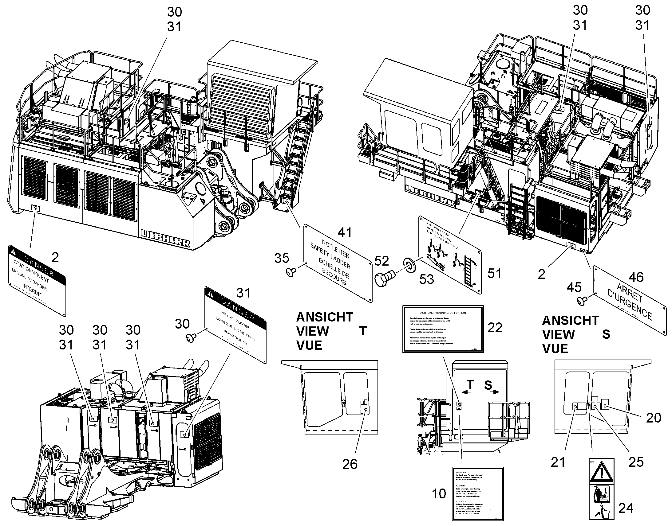 НАКЛЕЙКА ДЛЯ ПУЛЬТА УПР-Я 10067879 LIEBHERR