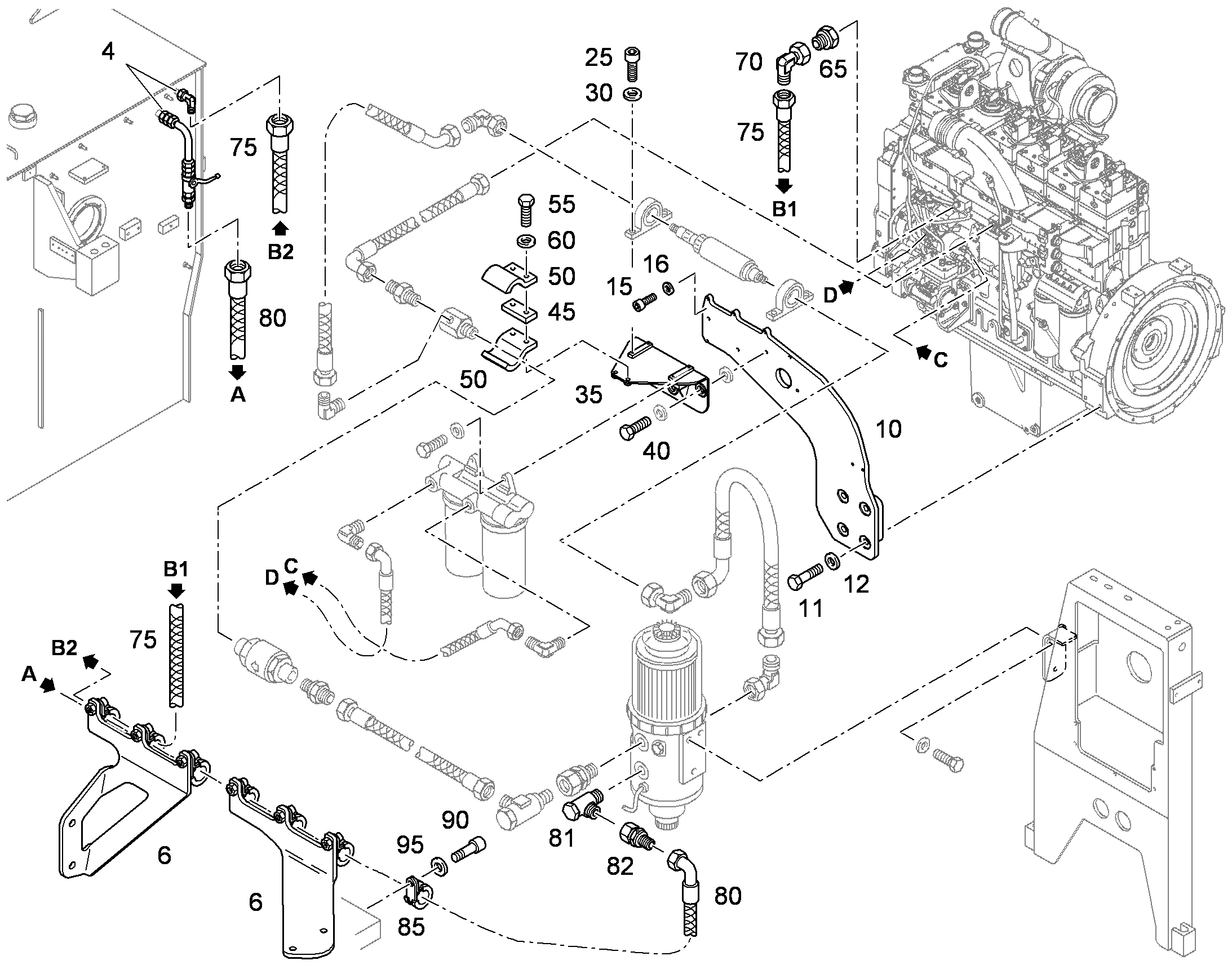 ДЕТАЛИ КРЕПЛЕНИЯ 10076670 LIEBHERR