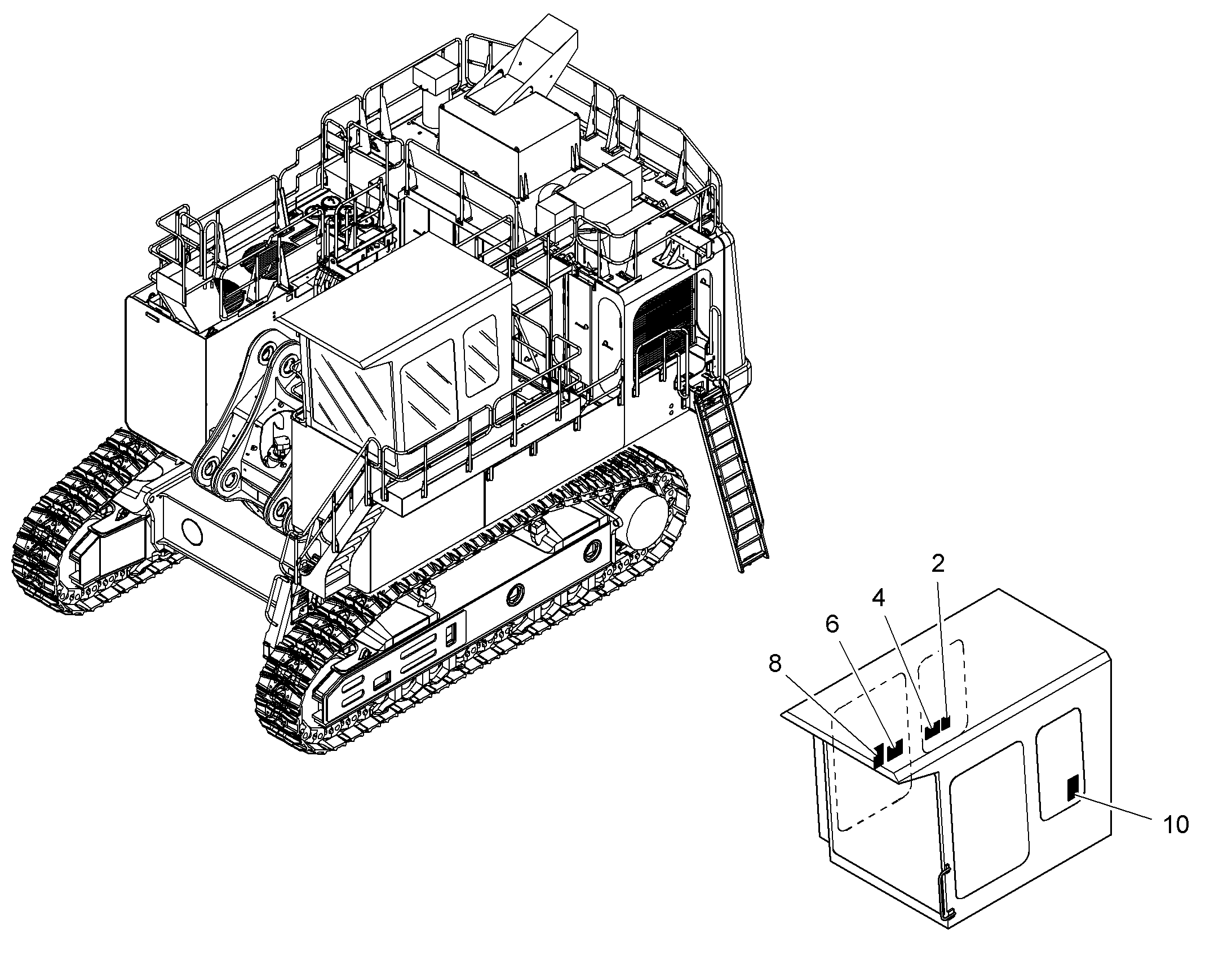 НАКЛЕЙКА ДЛЯ ПУЛЬТА УПР-Я 9806563 LIEBHERR