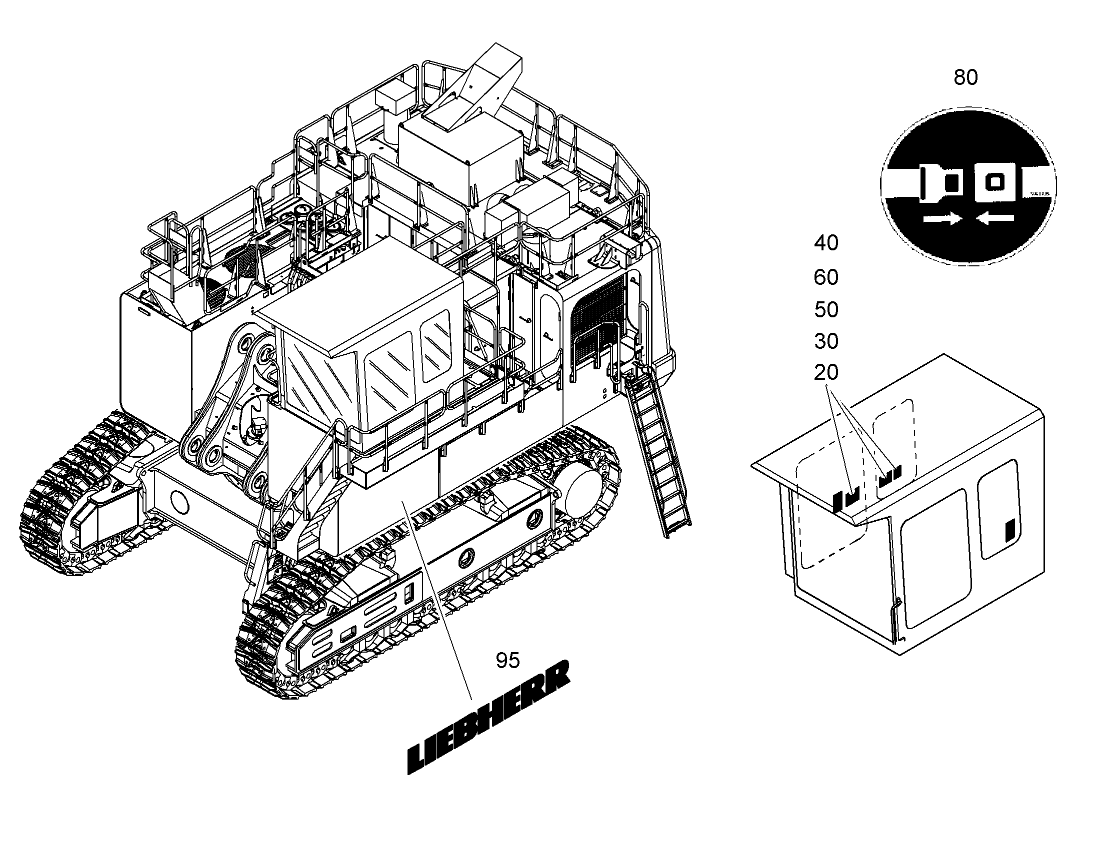 ТАБЛИЧКИ ИСПАНСКИЕ 9806567 LIEBHERR