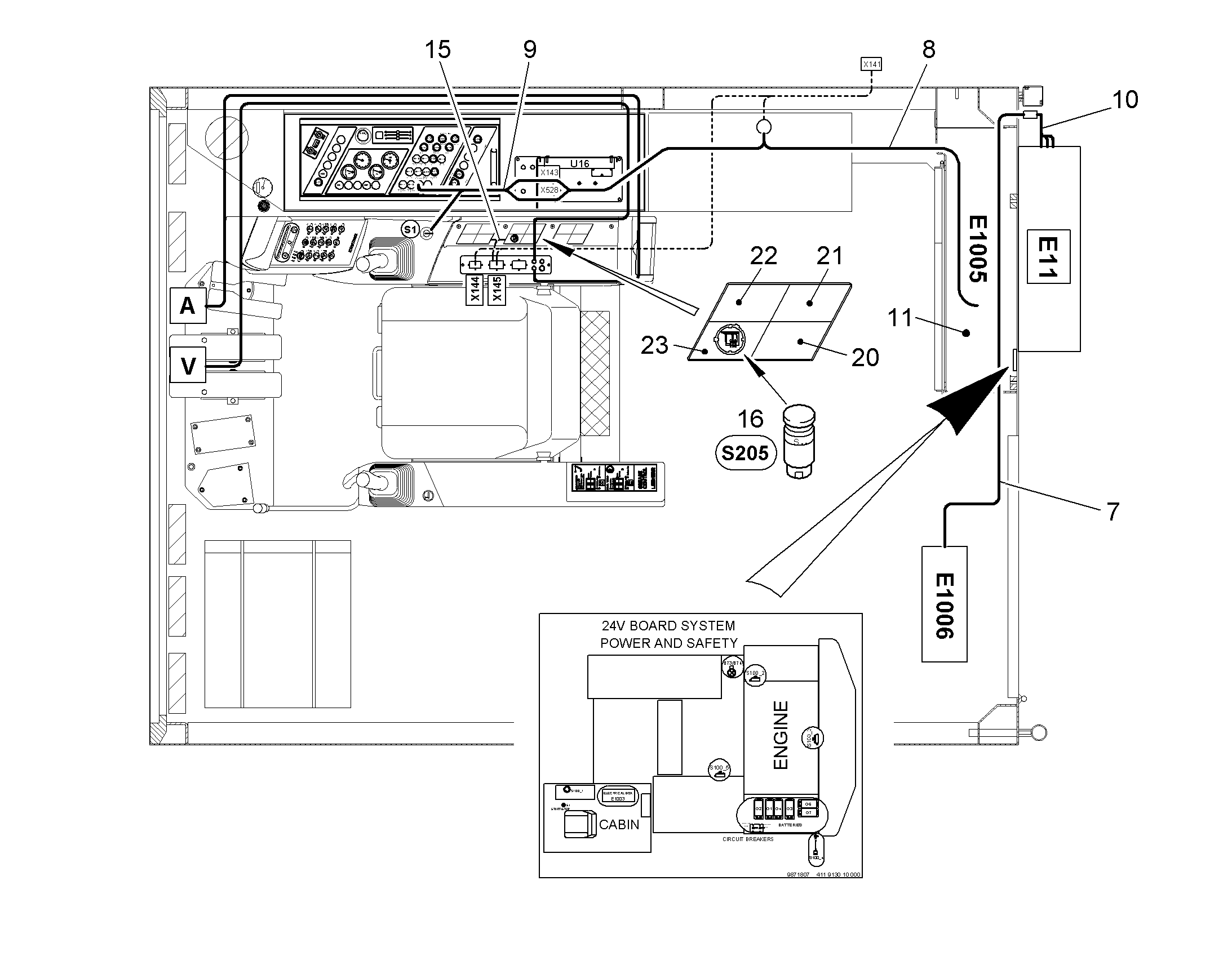 КОМПЛЕКТ КАБЕЛЕЙ 10356507 LIEBHERR