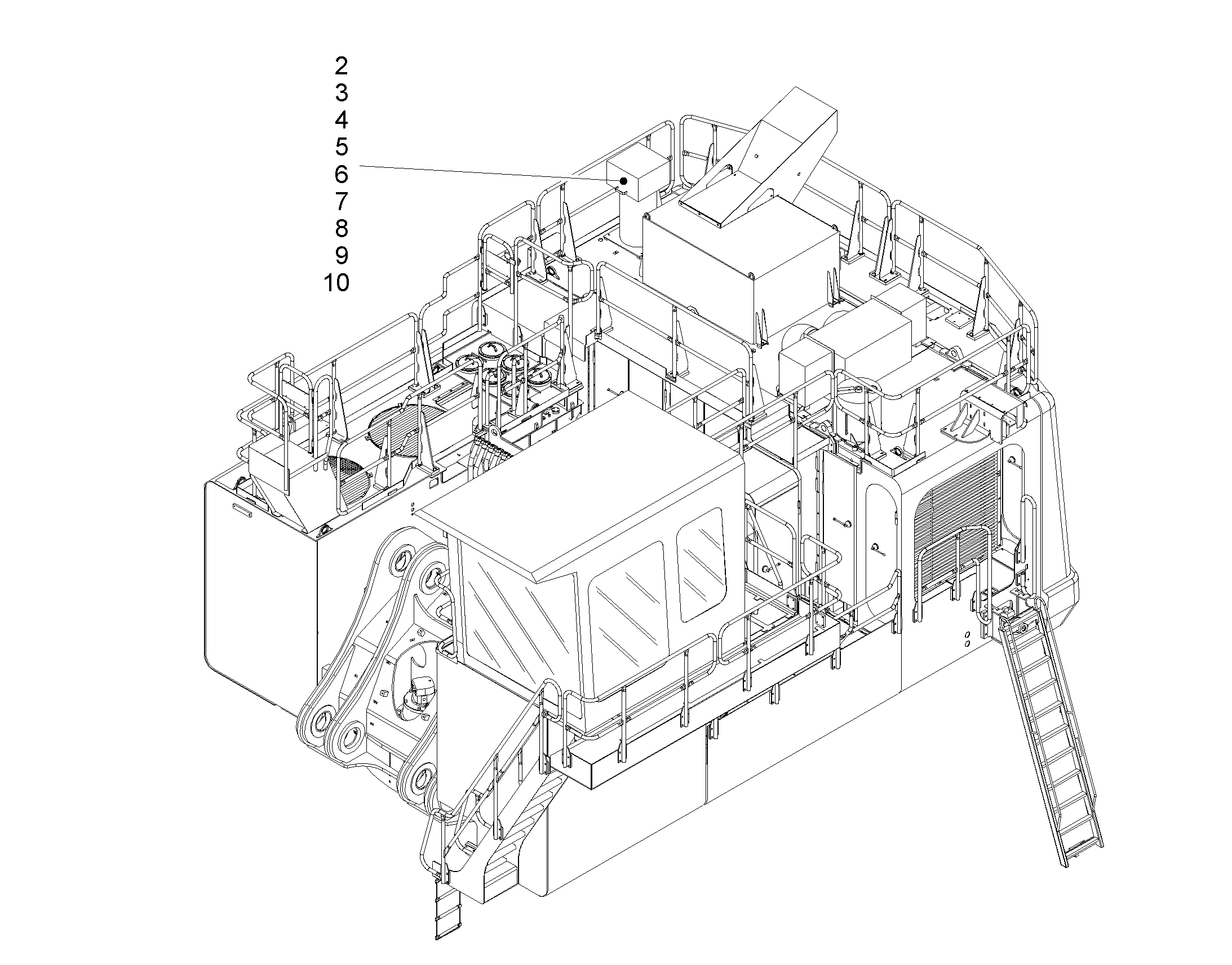 ЧАСТИ КОНТЕЙНЕР+КРЕПЛЕНИЕ F.200L CONTAINER 10220053 LIEBHERR