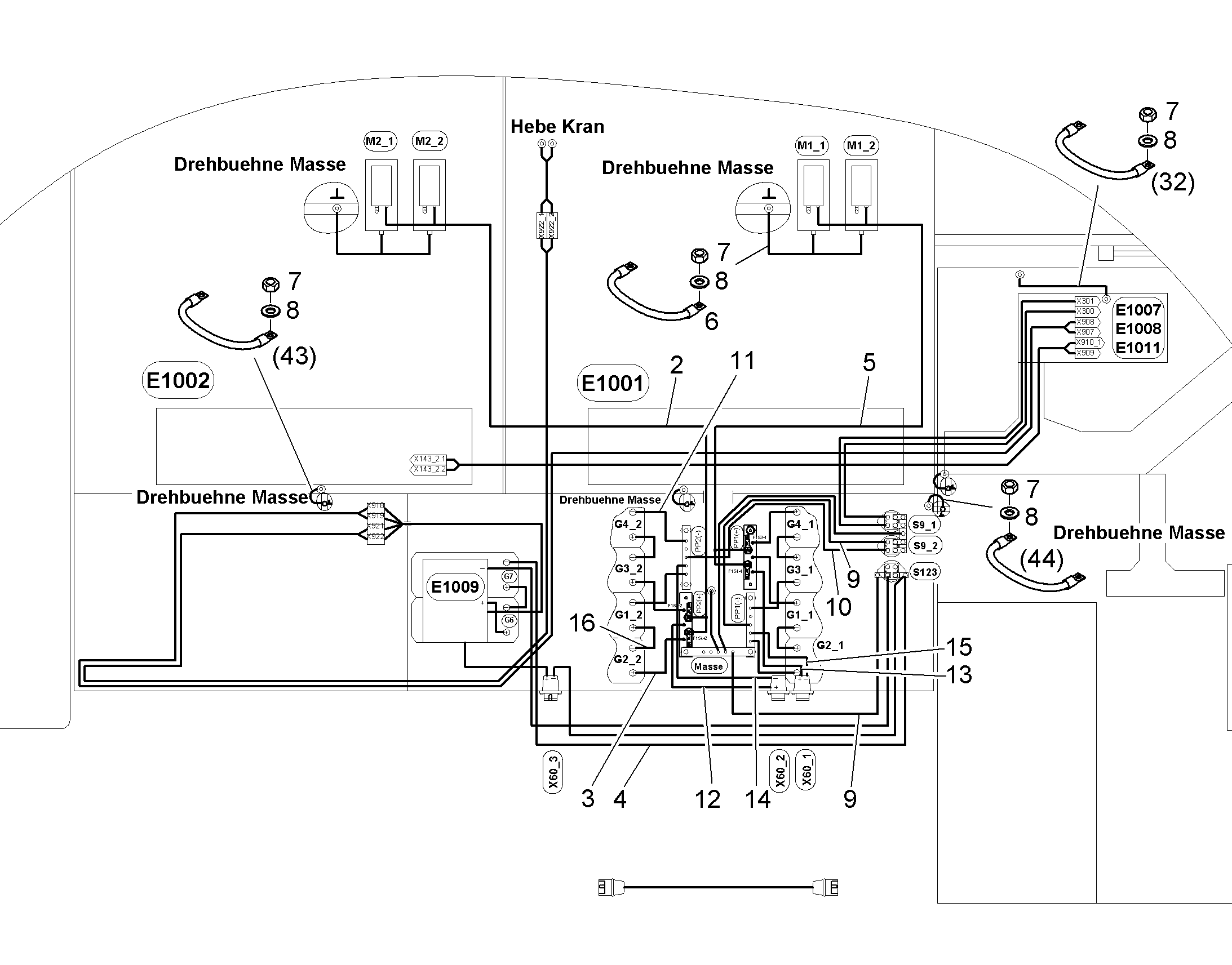 КОМПЛЕКТ КАБЕЛЕЙ 10046799 LIEBHERR