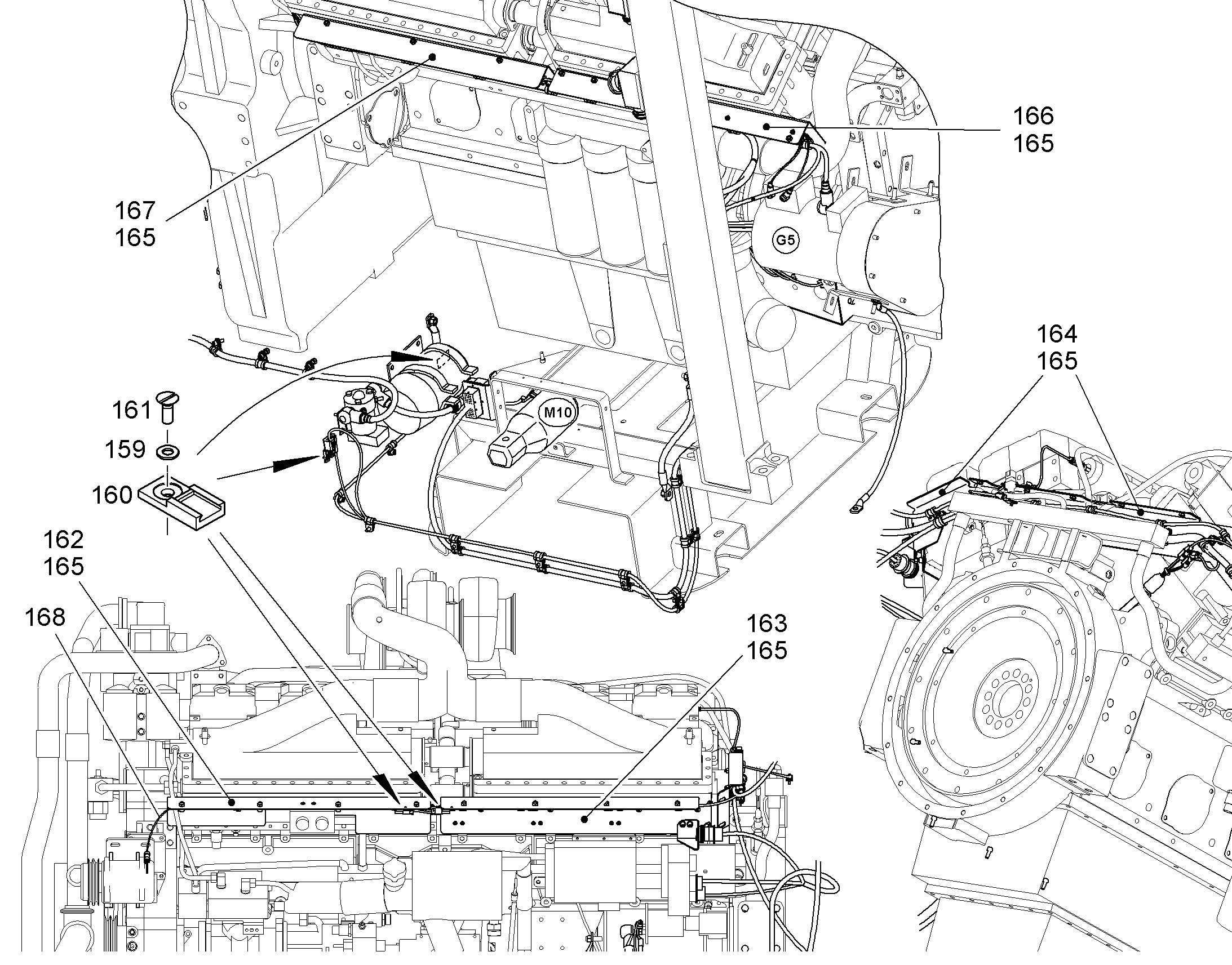 ЖГУТ КАБЕЛЕЙ ДВИГАТЕЛЬ 10071795 LIEBHERR