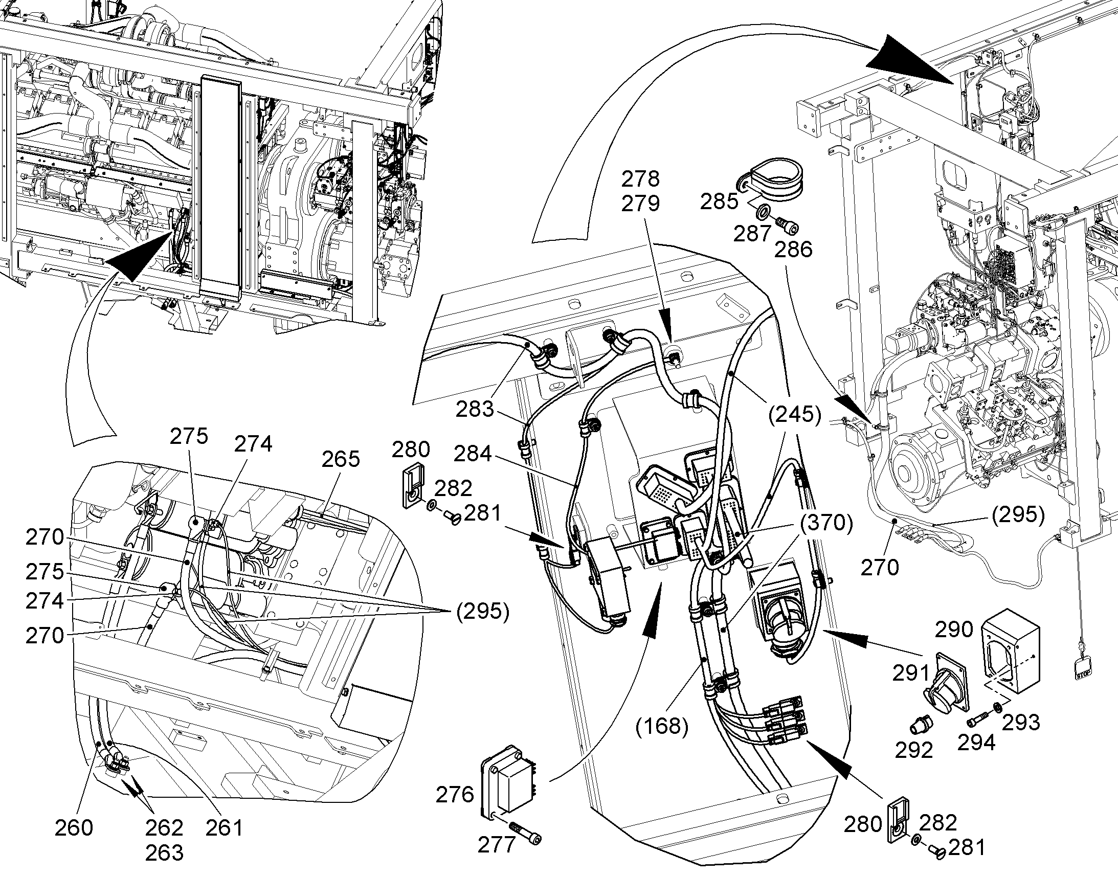 КОМПЛЕКТ КАБЕЛЕЙ 6205469 LIEBHERR