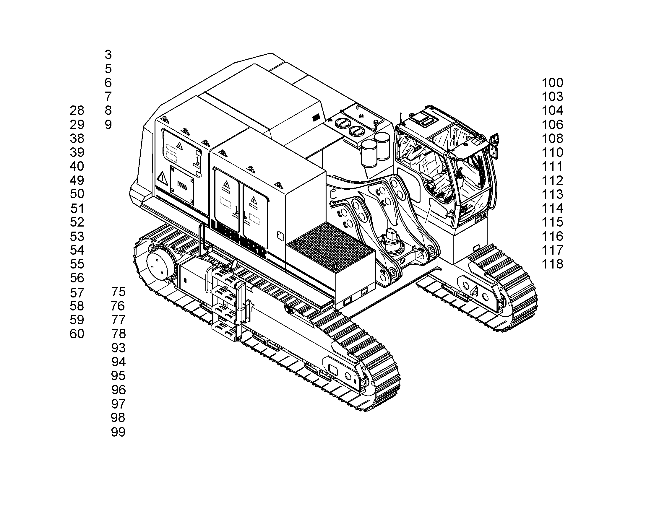 ОСНОВАНИЕ 9347399 LIEBHERR