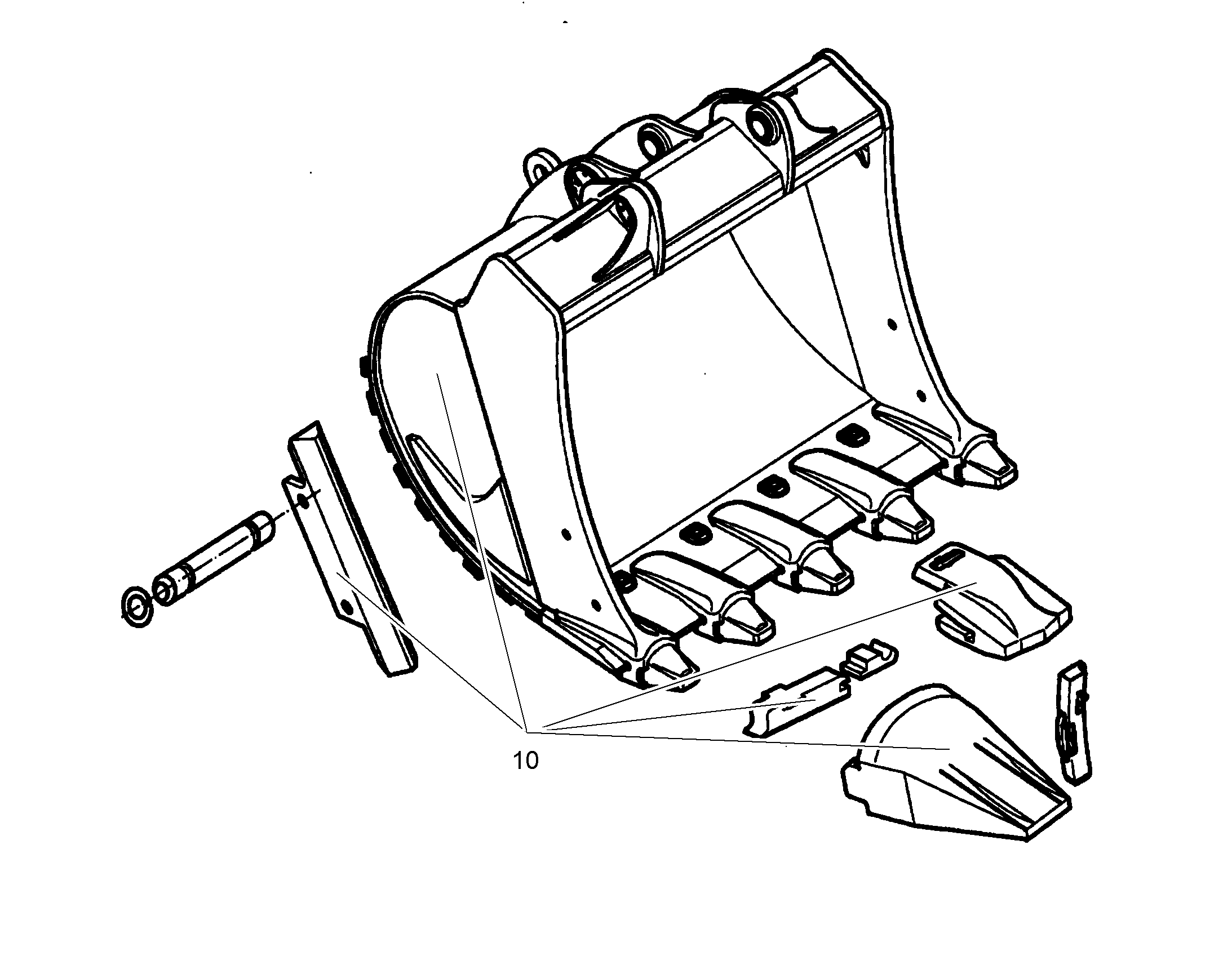 ЛОПАТА ОБРАТНАЯ HDV 10059672 LIEBHERR