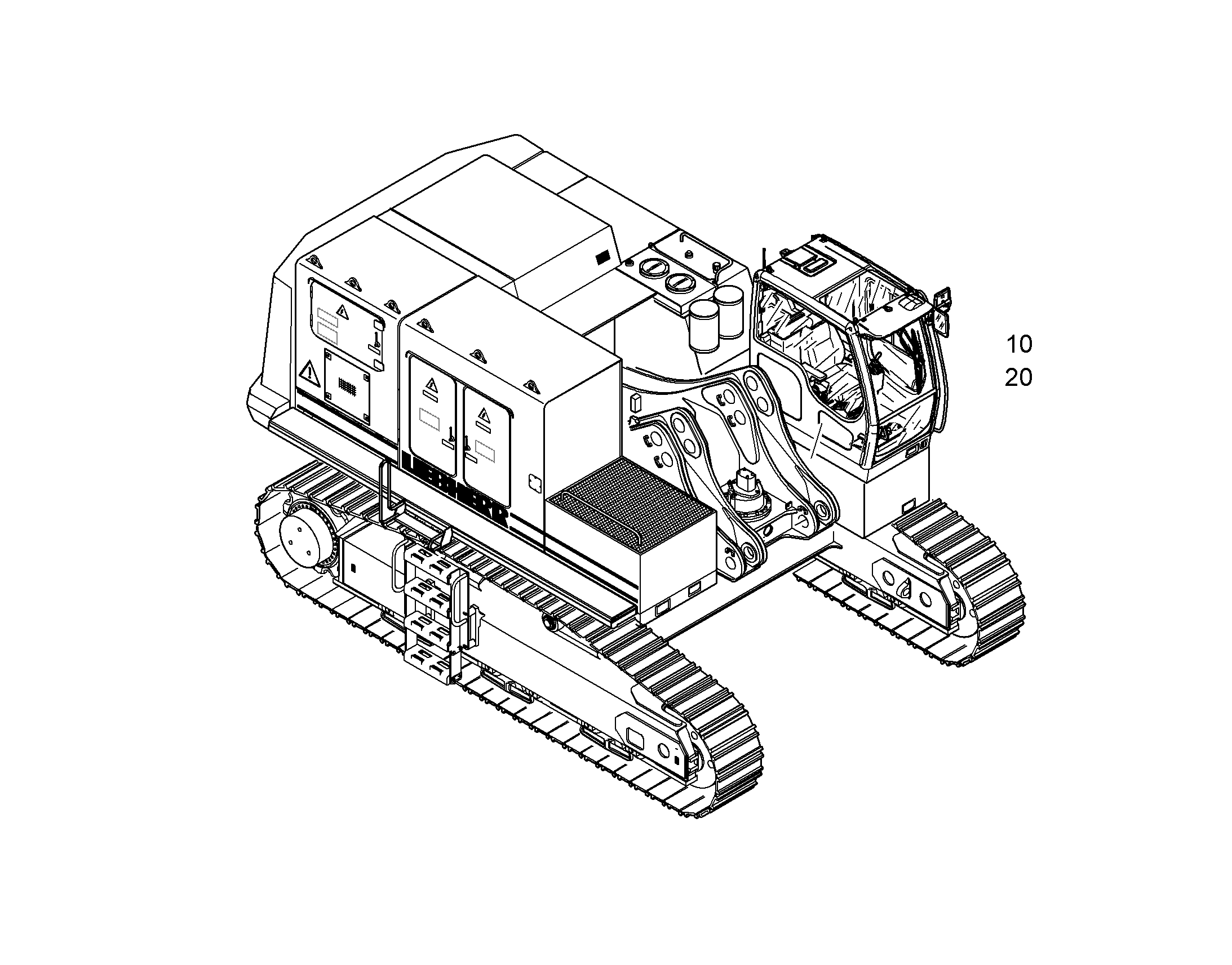ЗАЩ.ТРУБЫ ПОДЪЕМ.ЦИЛИНДР 9767011 LIEBHERR