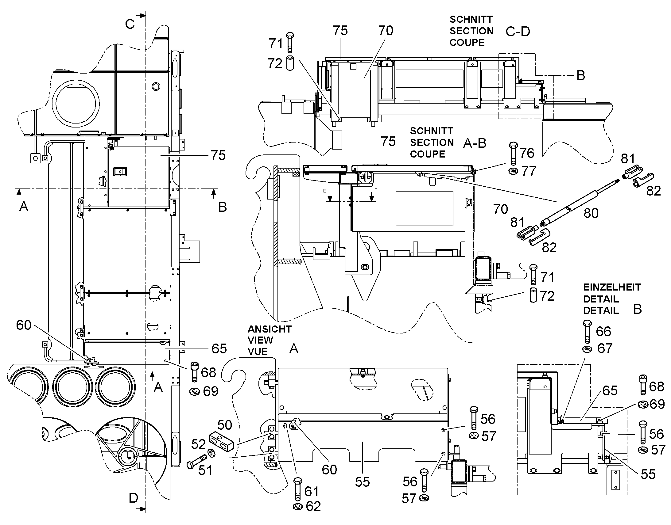 ОПОРА 11076487 LIEBHERR