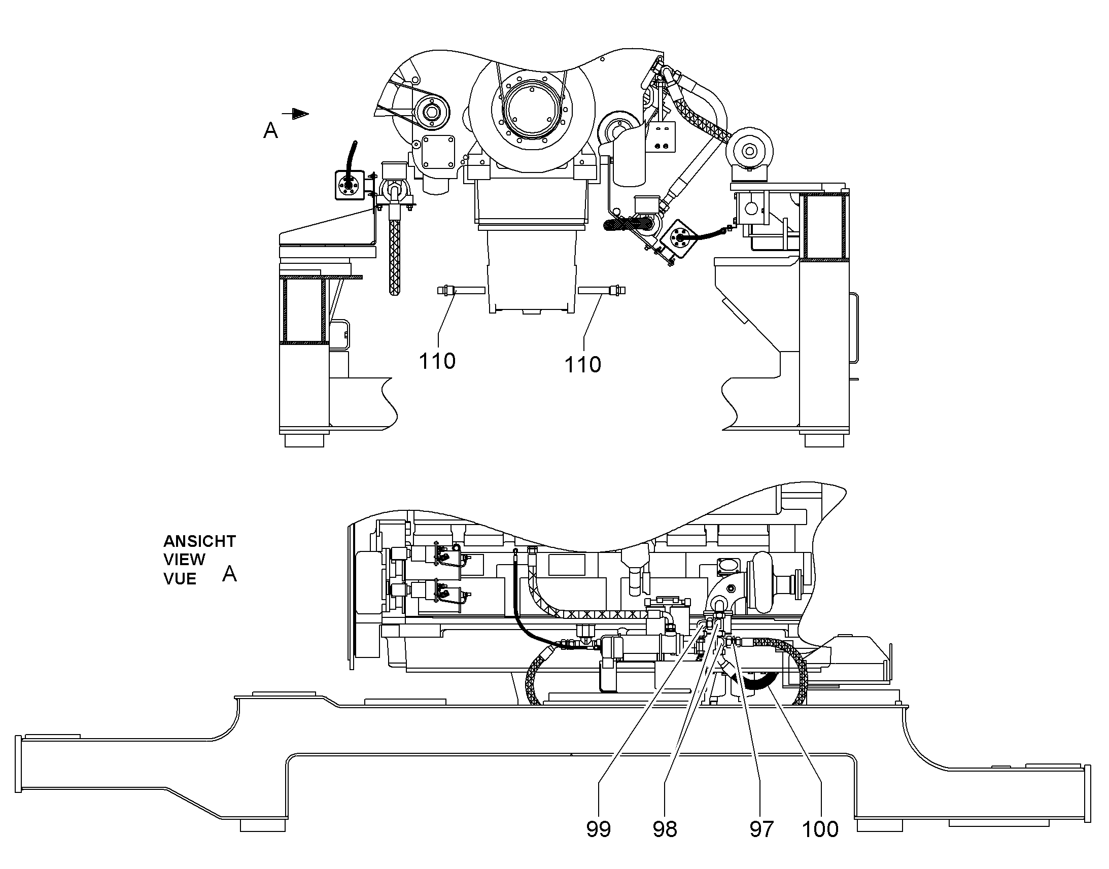 ШЛАНГ 32X1000 5614204 LIEBHERR