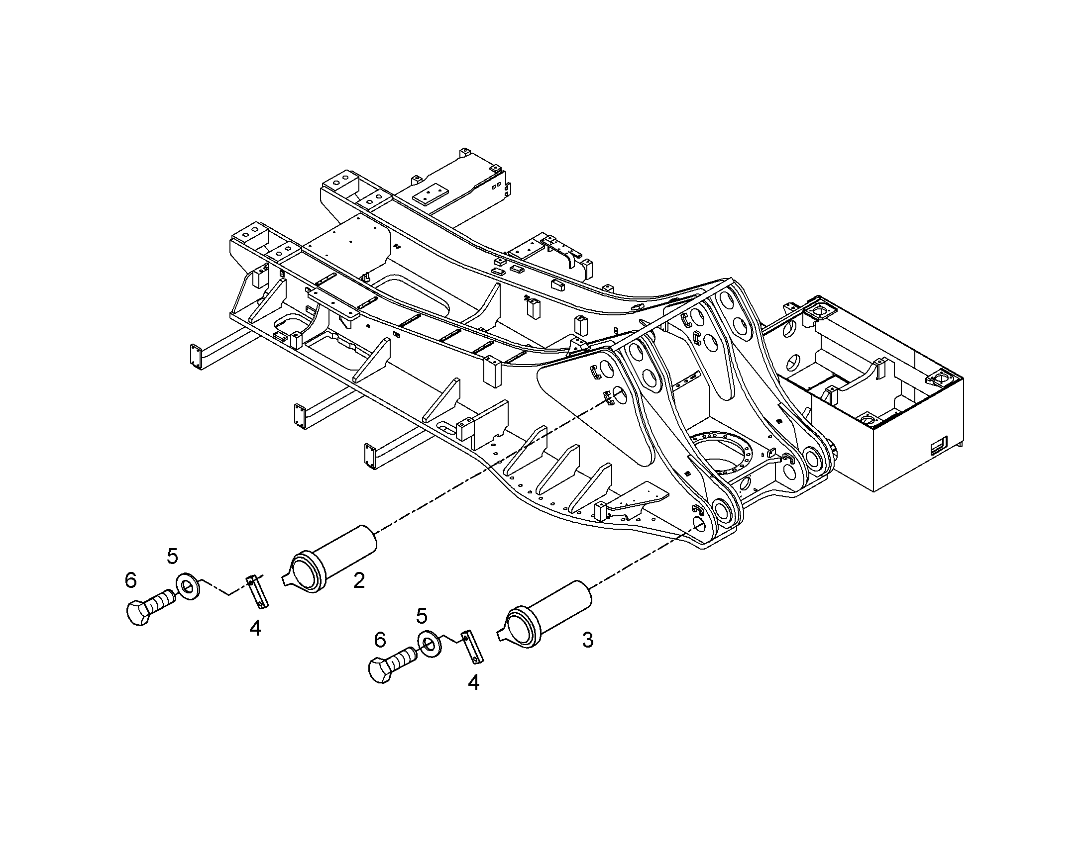 БОЛТ 160X510X455 10067411 LIEBHERR