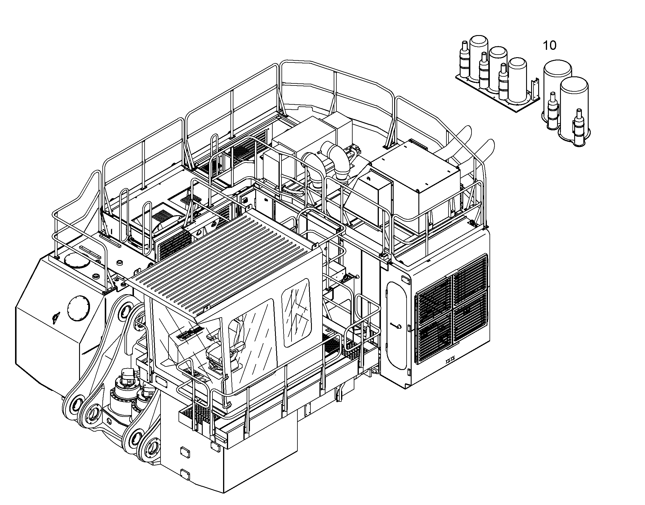 ПОЖАРНАЯ СИСТЕМА.ПЕНА+ПОРОШОК 10075444 LIEBHERR
