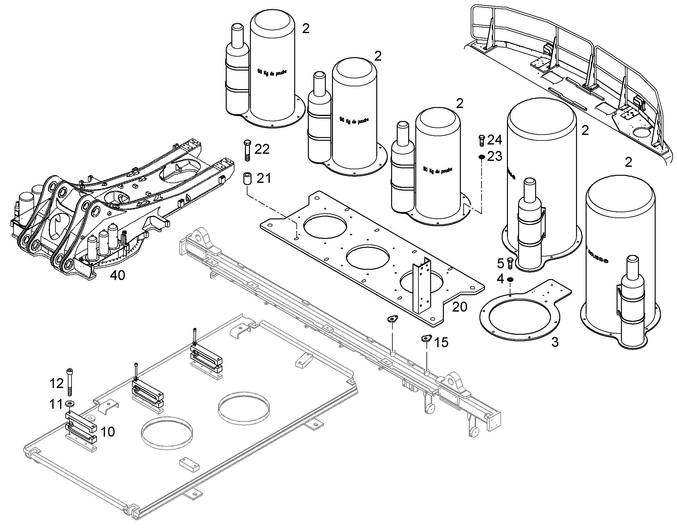 КОНСОЛЬ ДЛЯ ПОЖАРНОЙ СИСТЕМЫ 10077496 LIEBHERR
