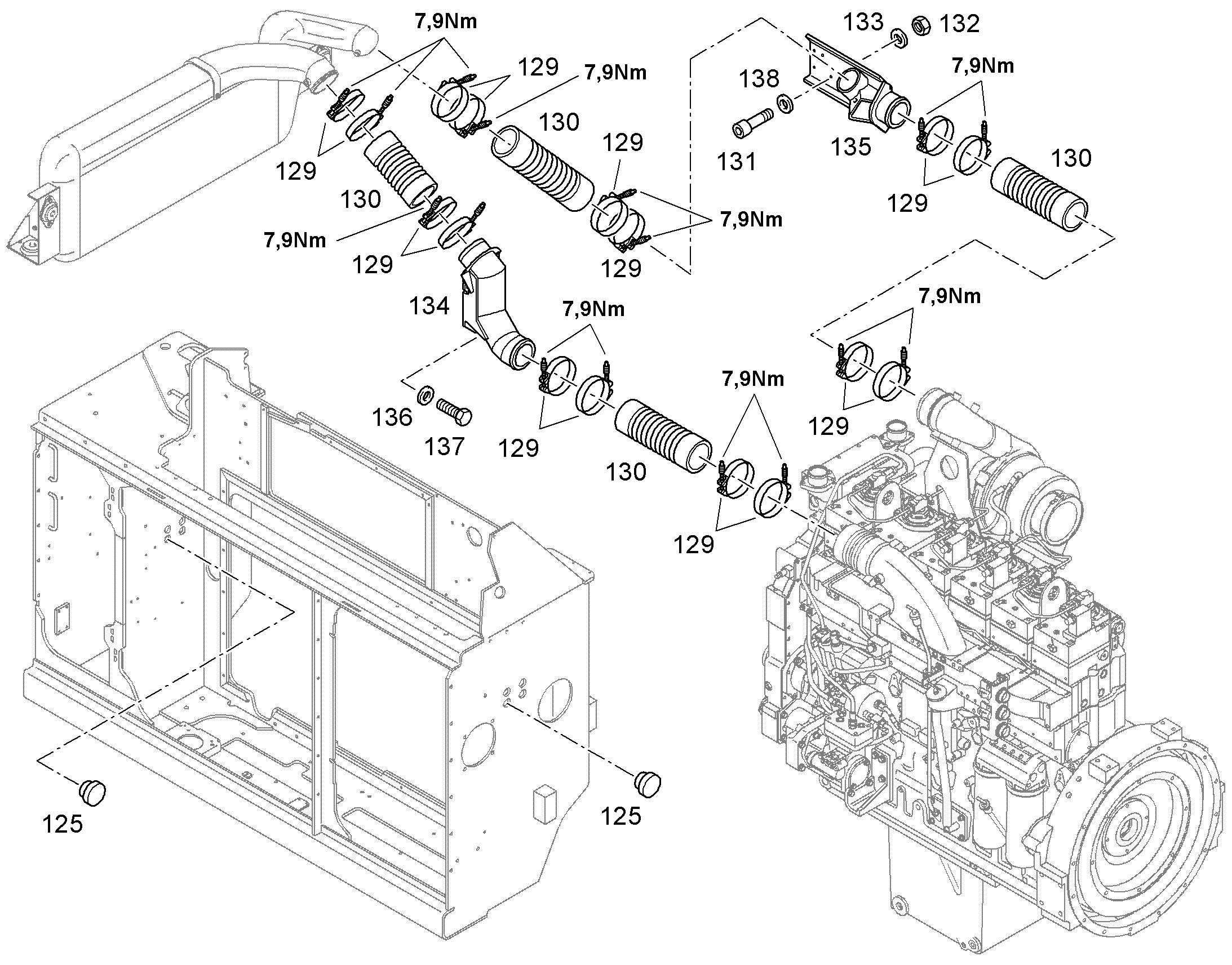 ВИНТ С ПЛОСКОЙ ГОЛОВКОЙ ISO 7380 M8X35 A4-80 INNENSECH 11002775 LIEBHERR