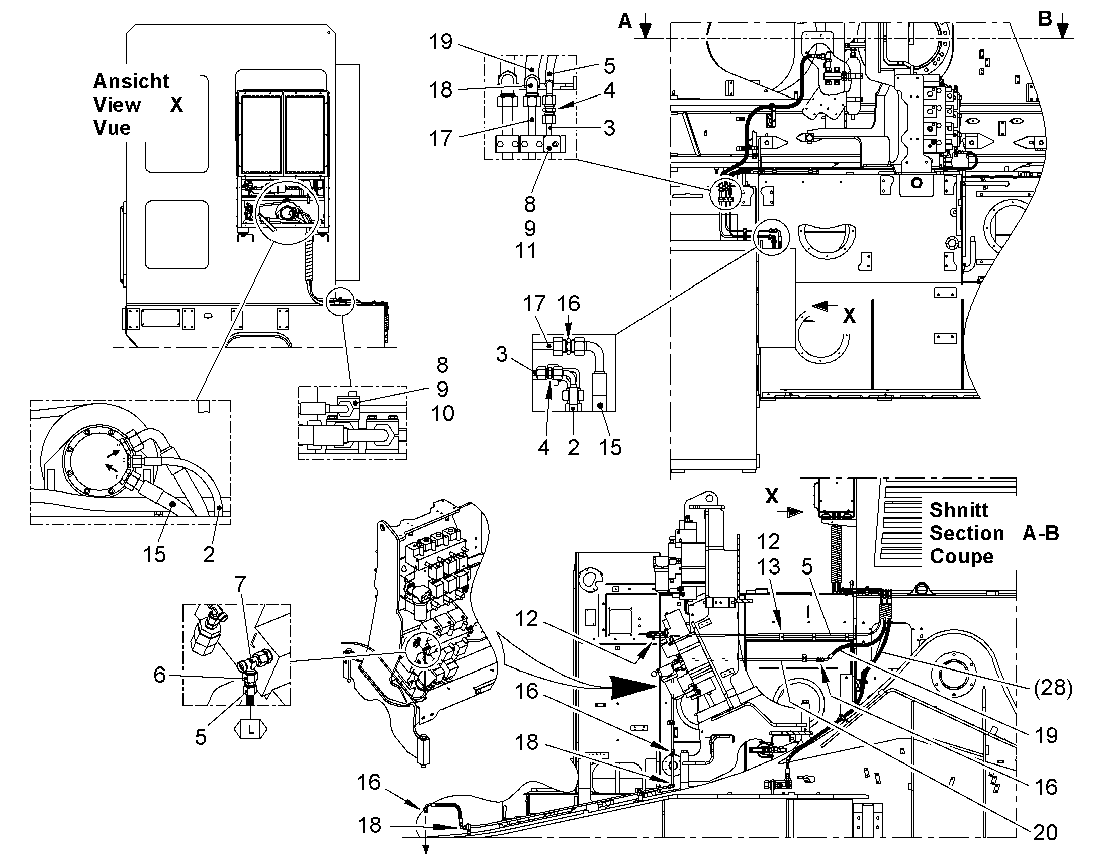ШЛАНГ 12X850 10042591 LIEBHERR