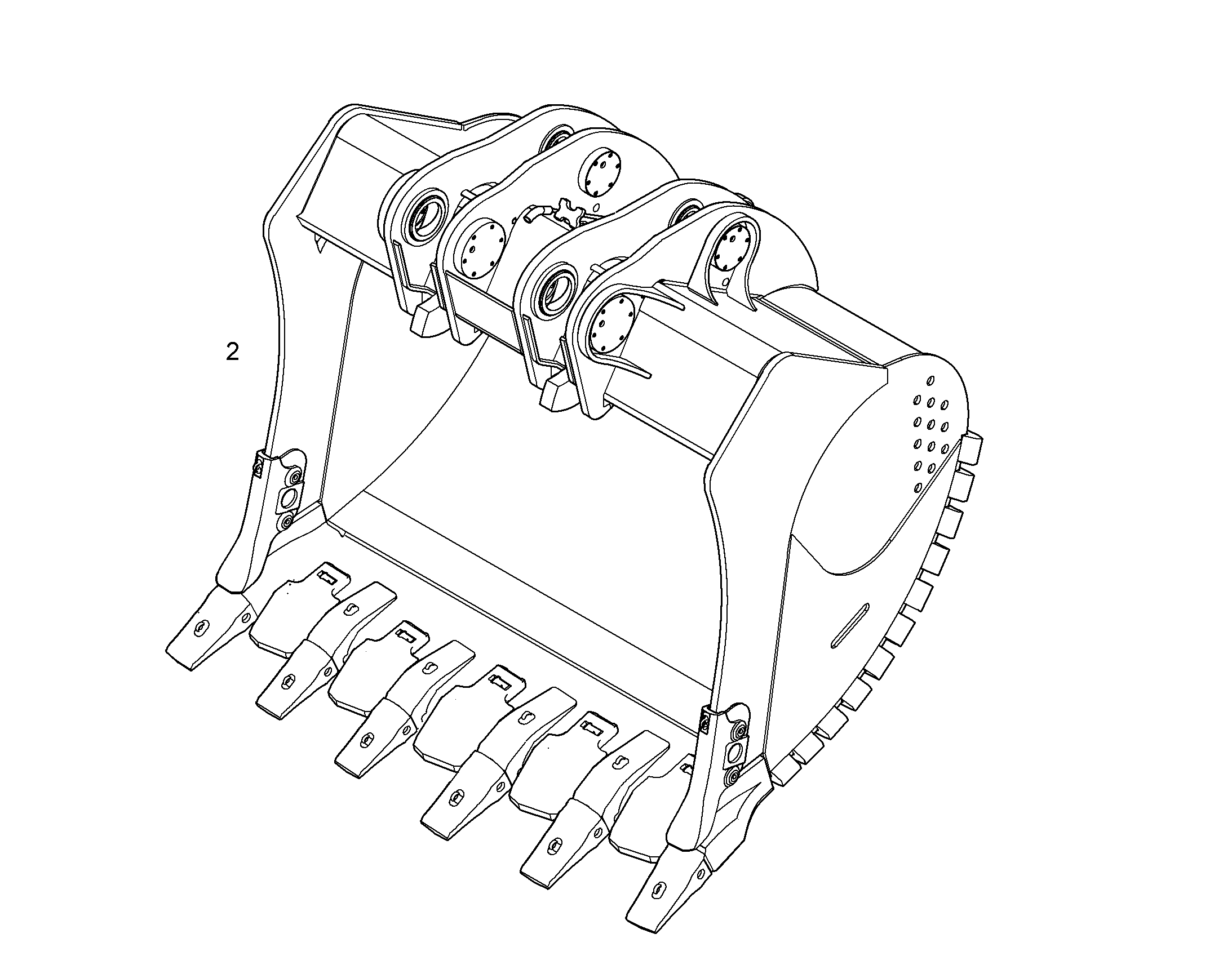 ЛОПАТА ОБРАТНАЯ 10064938 LIEBHERR