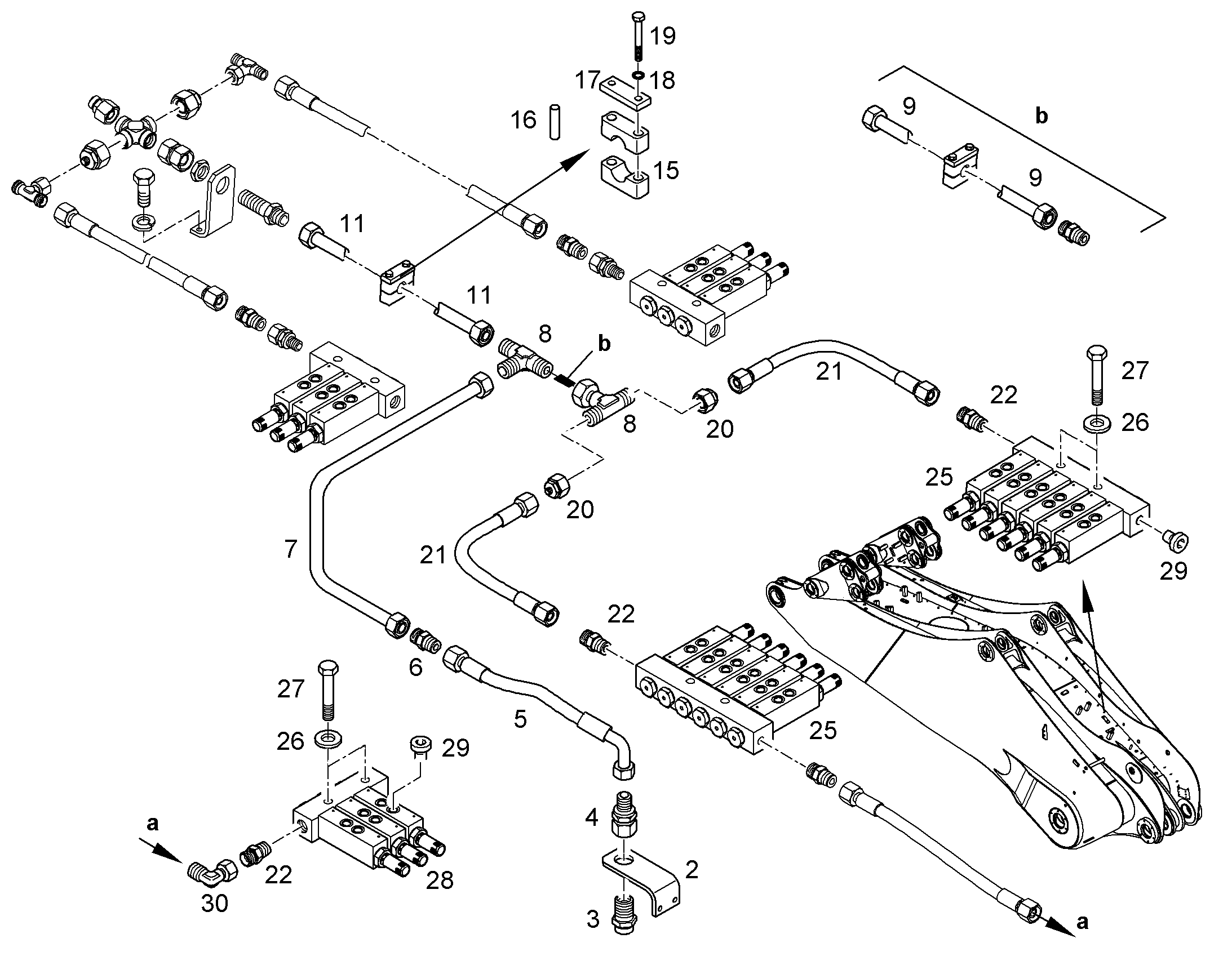 СМАЗОЧНАЯ ЛИНИЯ, КОМПЛЕКТ 10064884 LIEBHERR