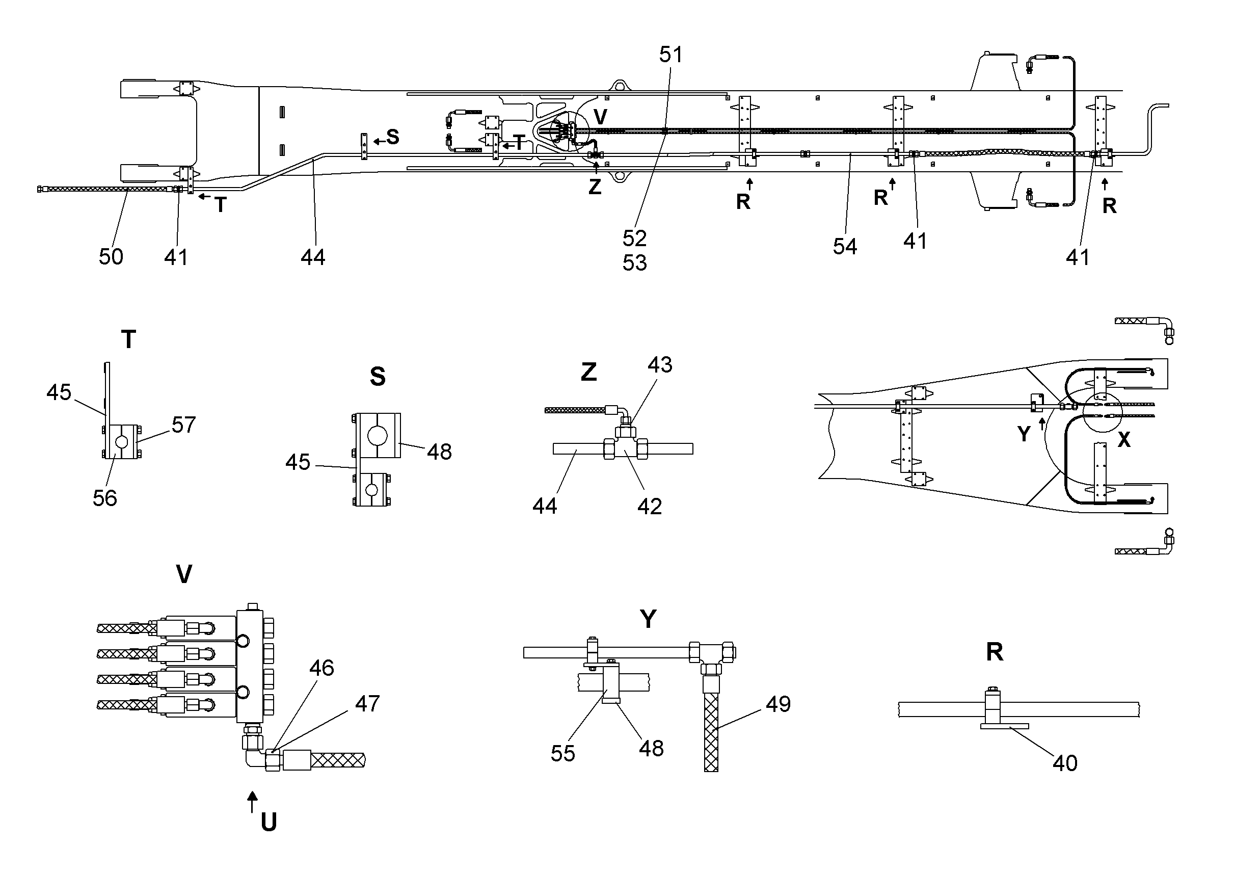 ШЛАНГ МАСЛЯНЫЙ 5X2050 5616732 LIEBHERR