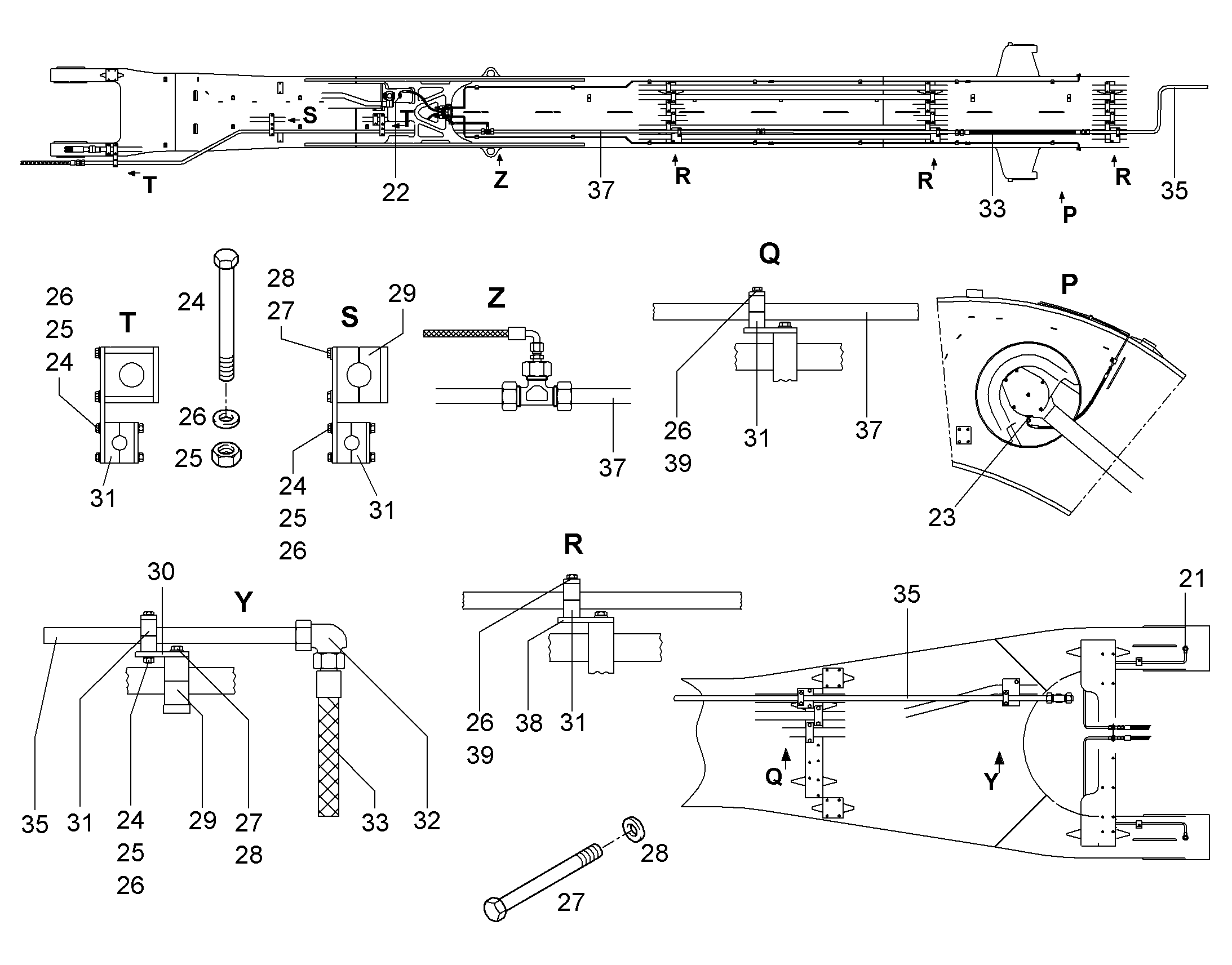 ШЛАНГ 25X1600 5616358 LIEBHERR