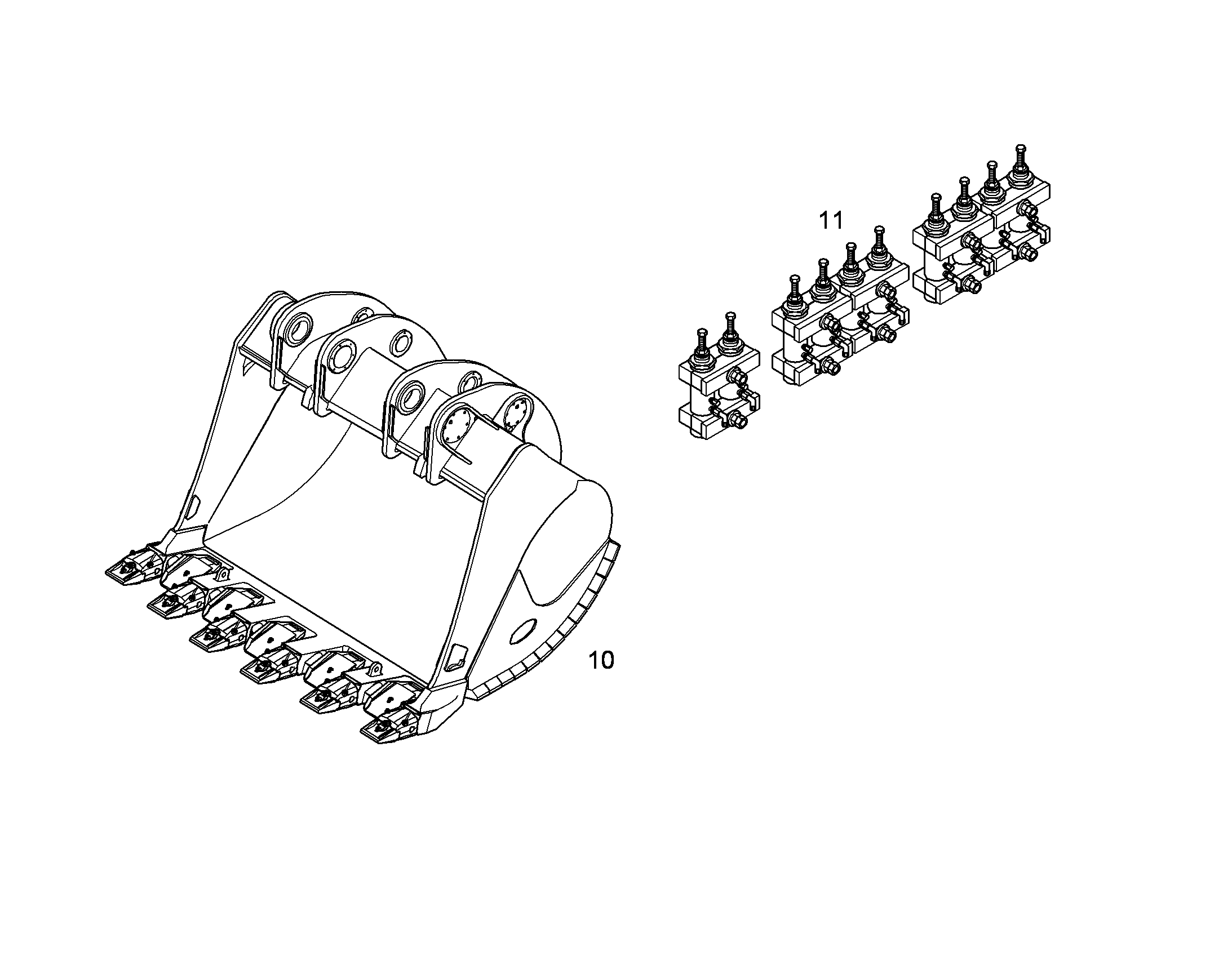 ЛОПАТА ОБРАТНАЯ 10077437 LIEBHERR