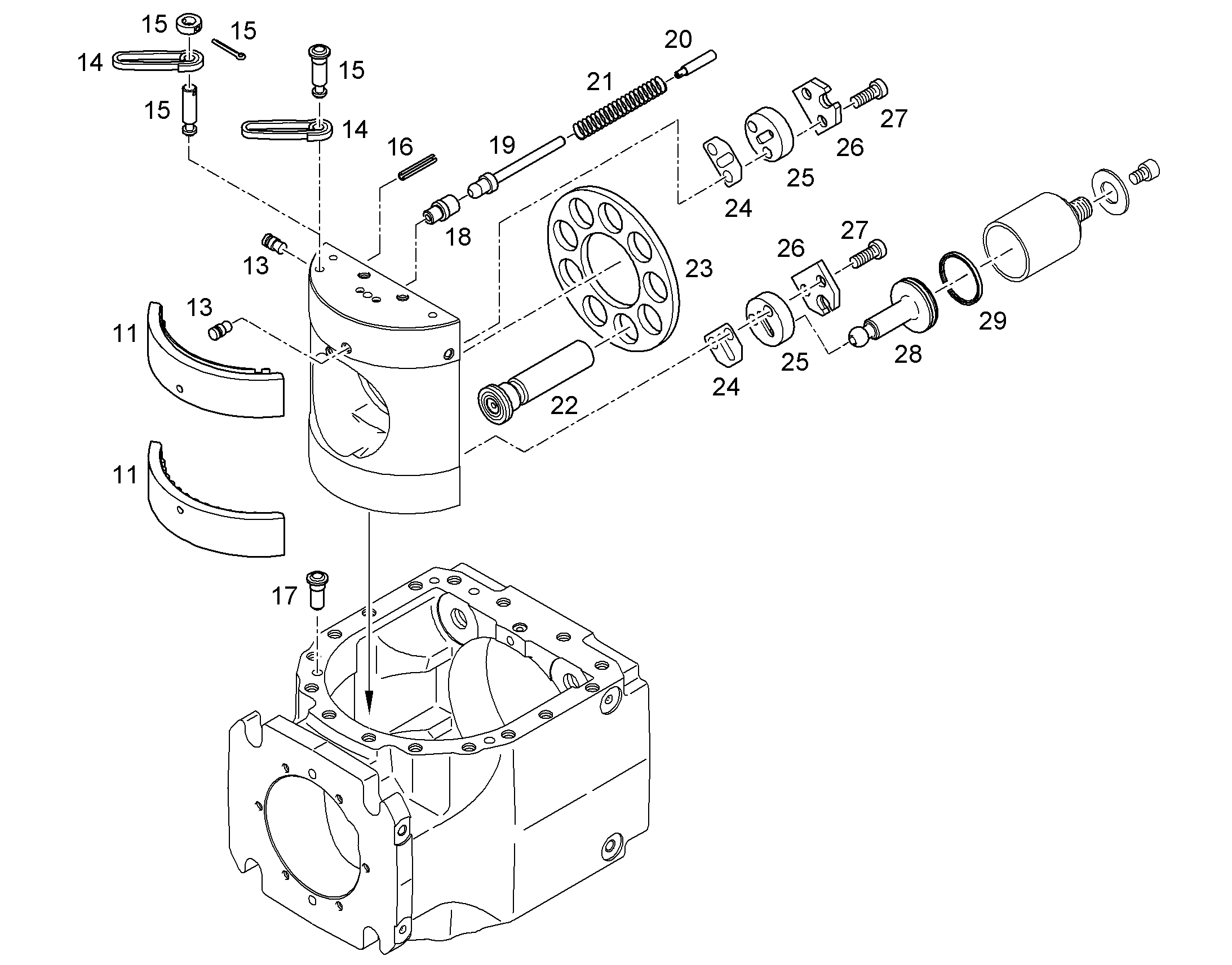 ПЛАСТИНА РАСПОРНАЯ 0,10 7409010 LIEBHERR