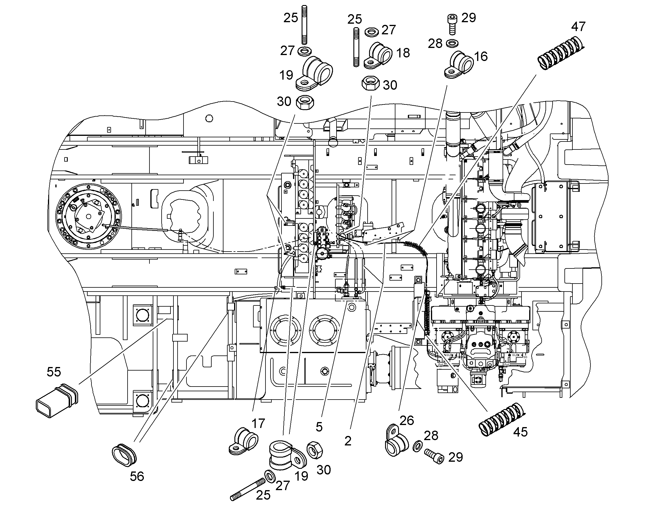 ЛИНИЯ УПРАВЛЯЮЩАЯ УСТАНОВКА 10081179 LIEBHERR