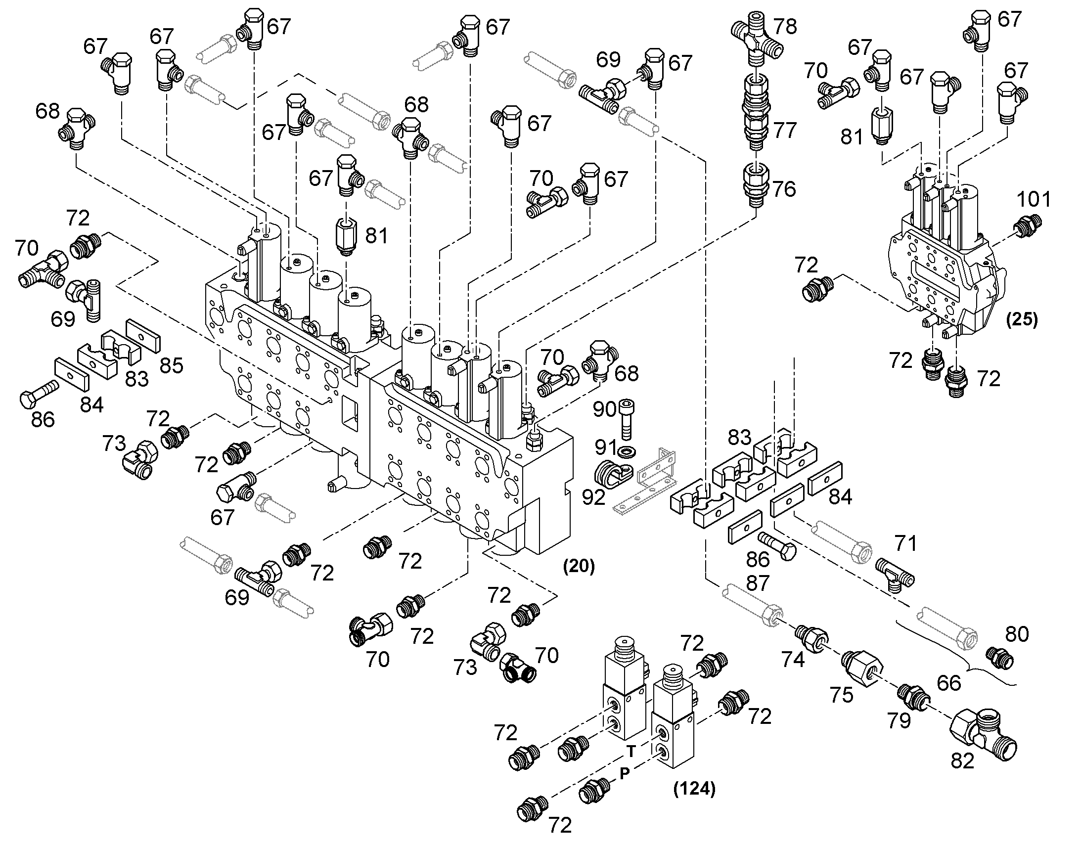 ЛИНИЯ УПРАВЛЯЮЩАЯ УСТАНОВКА 10064319 LIEBHERR