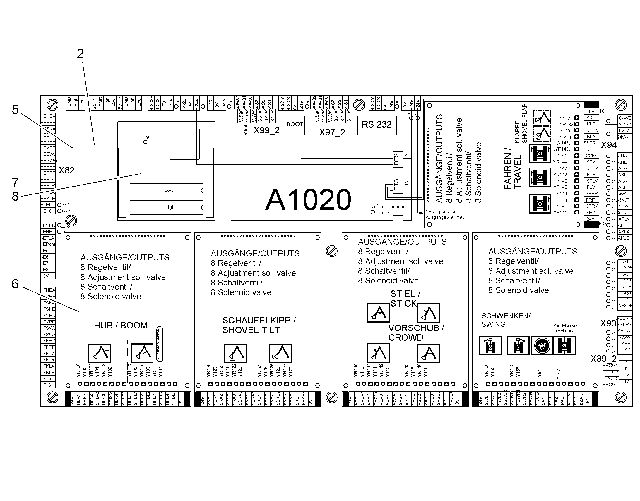 СИЛОВАЯ ПЛАТА 10427950 LIEBHERR