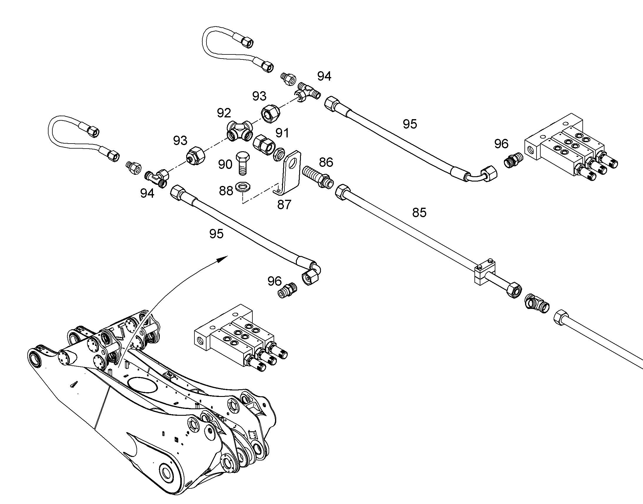 ШЛАНГ 12X530 7015051 LIEBHERR
